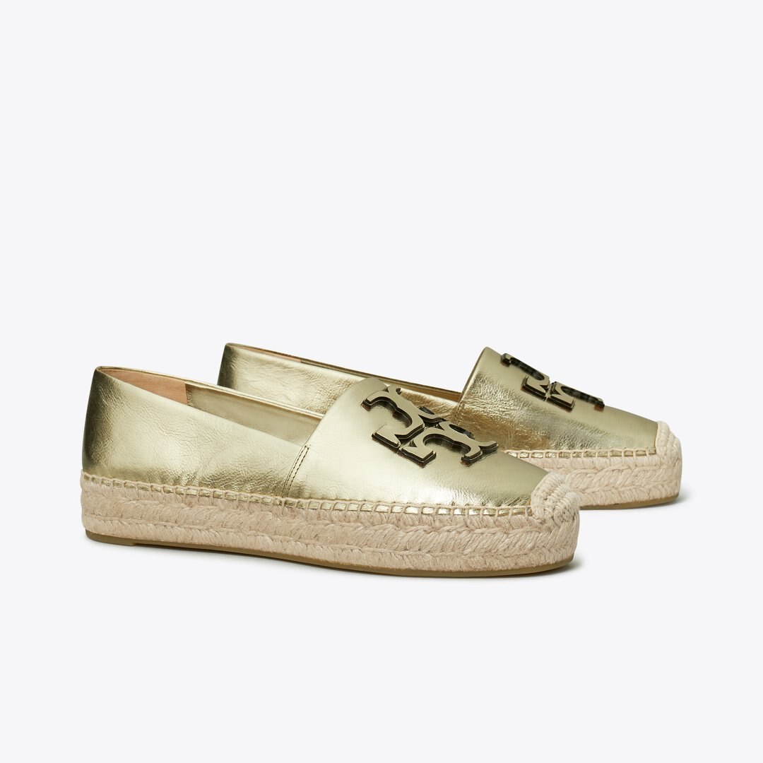 Tory Burch Ines Platform Espadrille Spark Gold