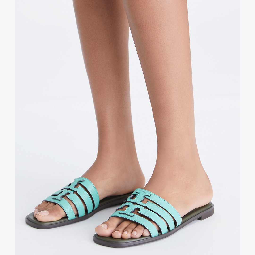 Tory Burch Ines Slide CELADON GREEN / LECCIO