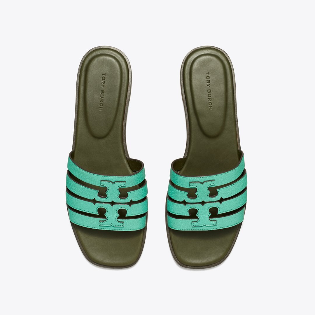 Tory Burch Ines Slide CELADON GREEN / LECCIO
