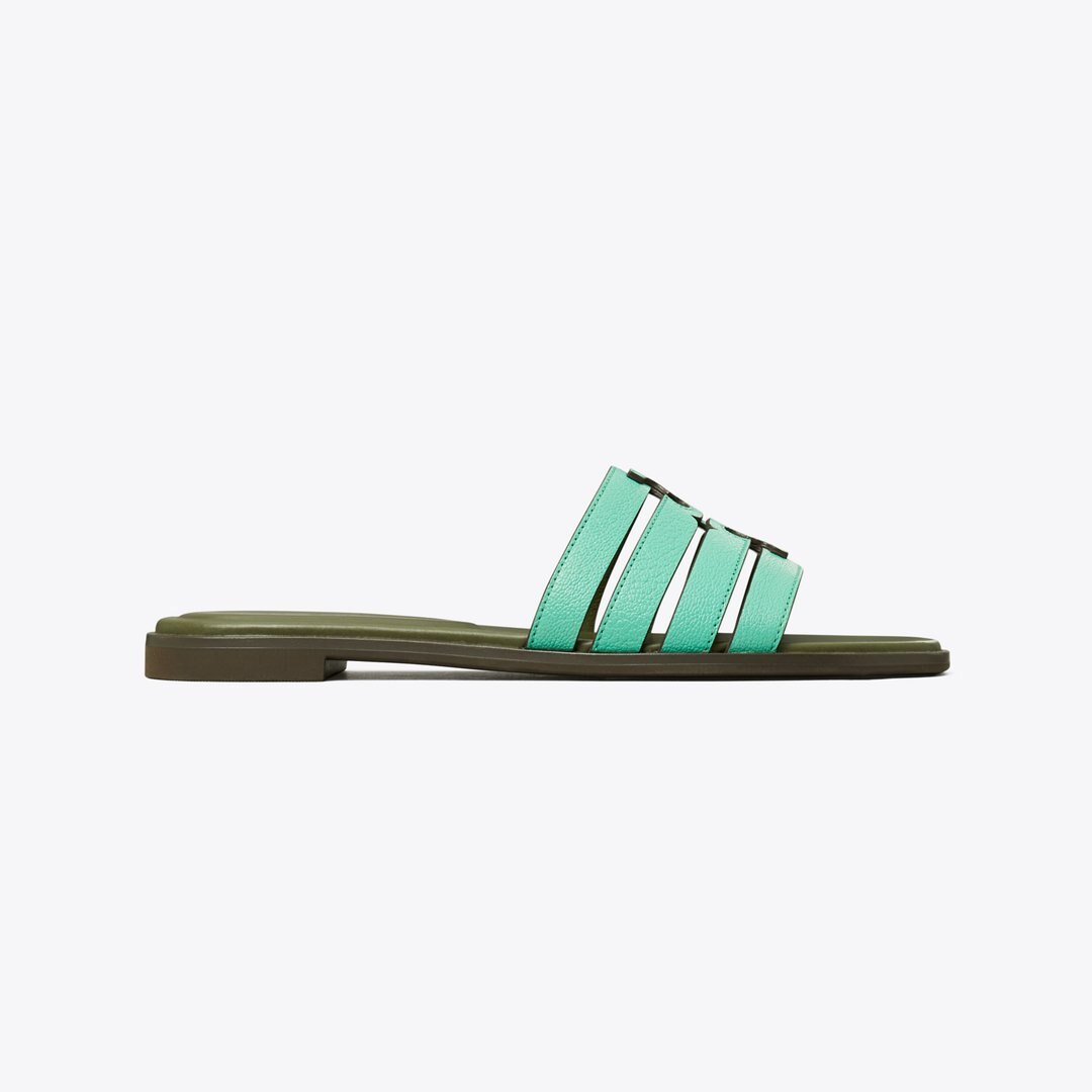 Tory Burch Ines Slide CELADON GREEN / LECCIO