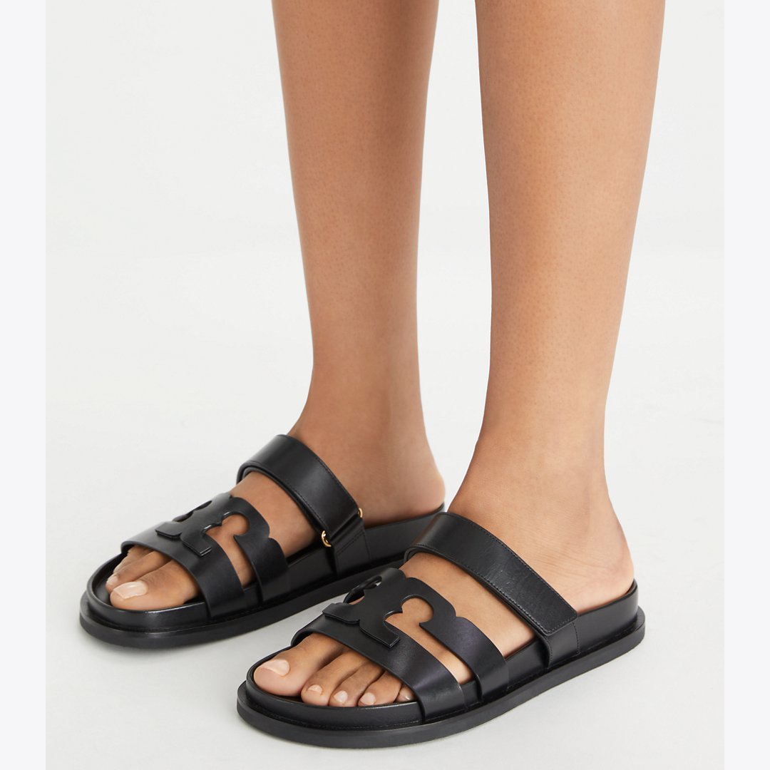 Tory Burch Ines Sport Slide PERFECT BLACK