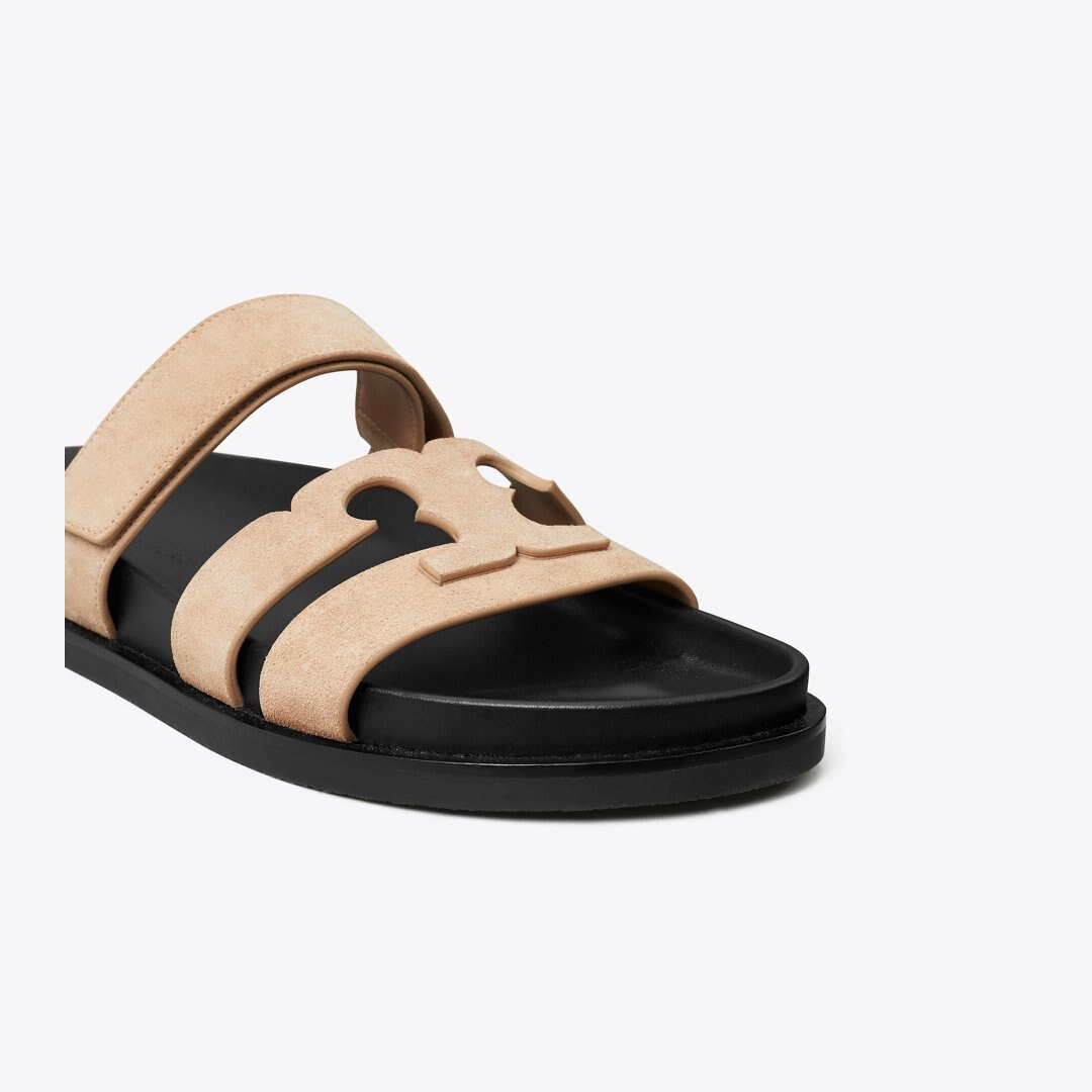 Tory Burch Ines Sport Slide MALVA / PERFECT BLACK
