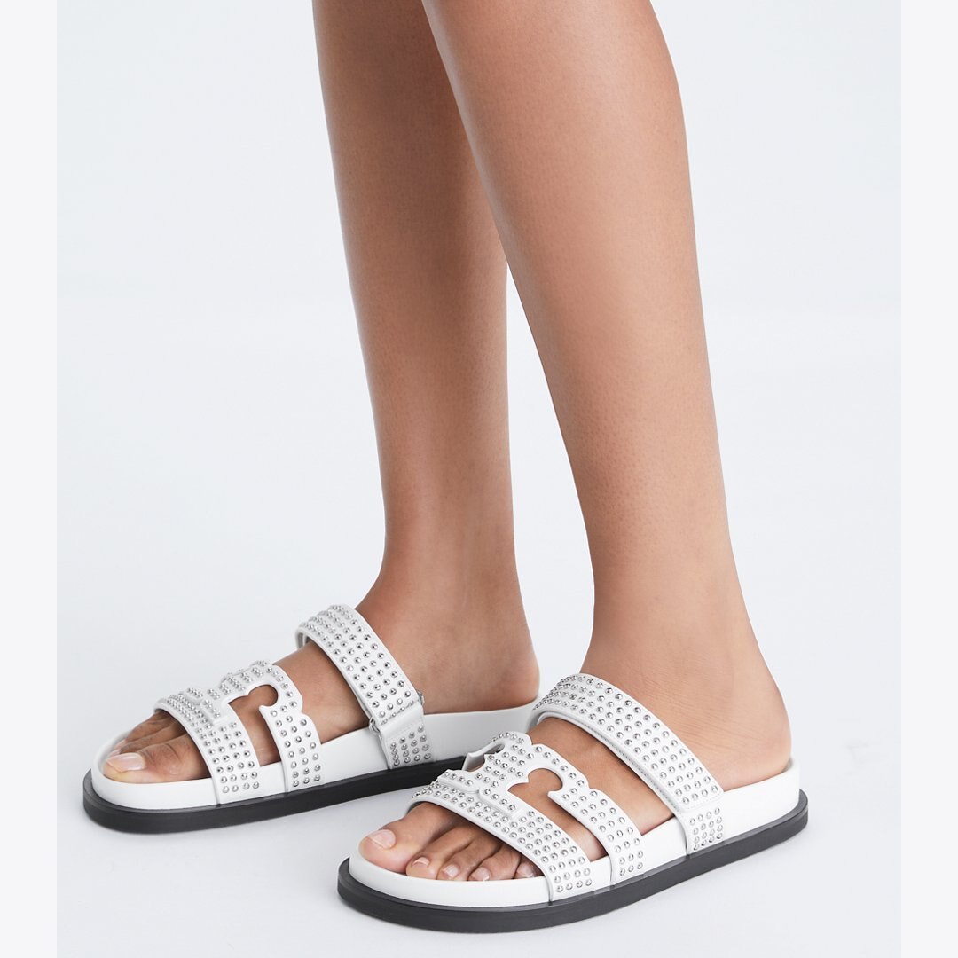 Tory Burch Ines Sport Studded Slide CLOUD