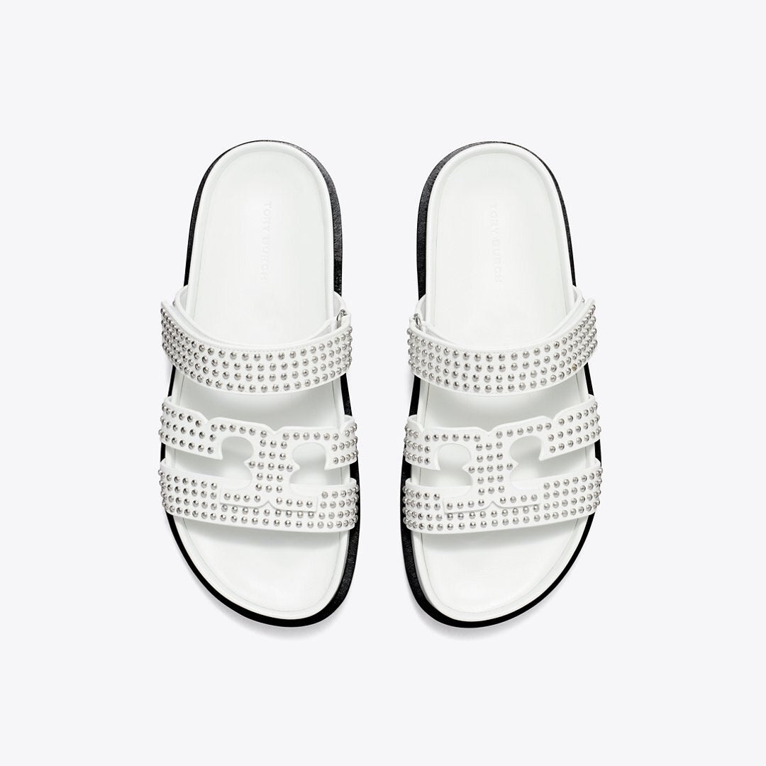 Tory Burch Ines Sport Studded Slide CLOUD