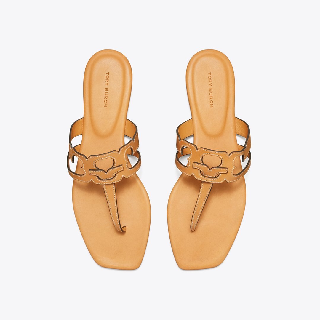 Tory Burch Ines T-Strap Sandal CAMELLO / CAMELLO