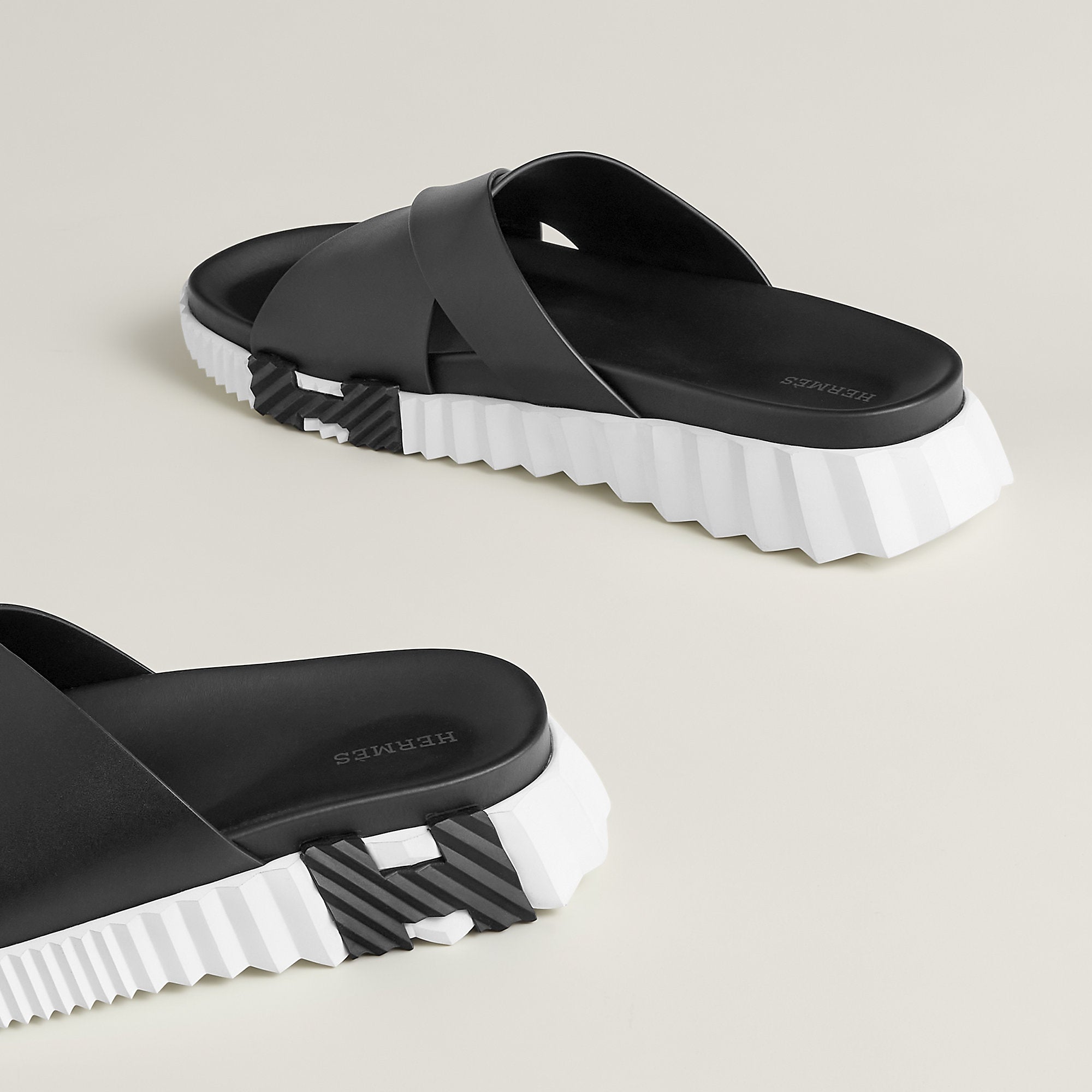 Hermes Infra Sandal Noir