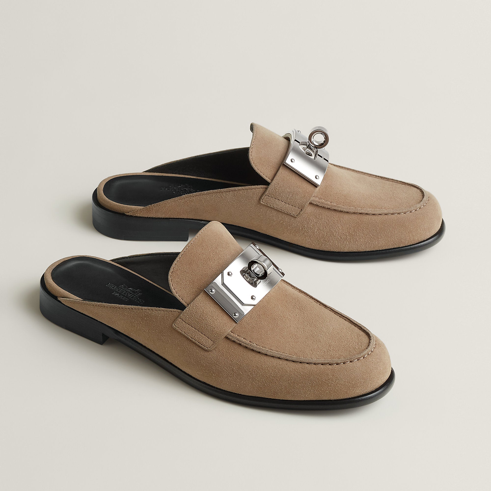 Hermes Iota Mule Beige Sable