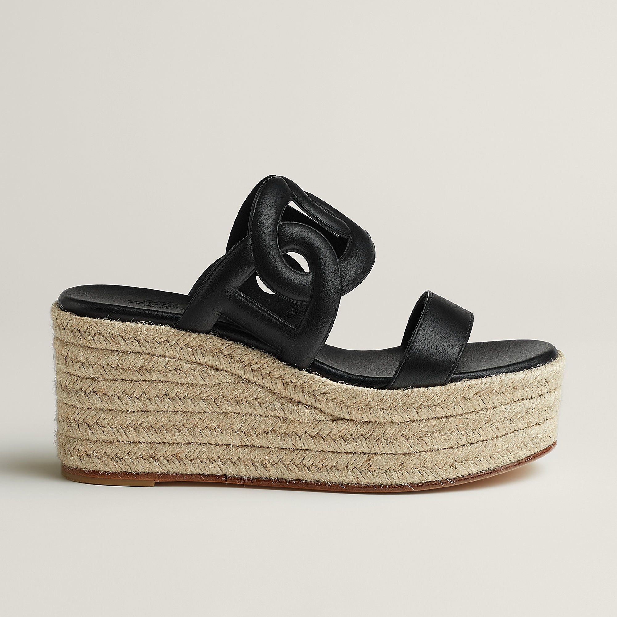 Hermes Ithea 30 Espadrille Noir