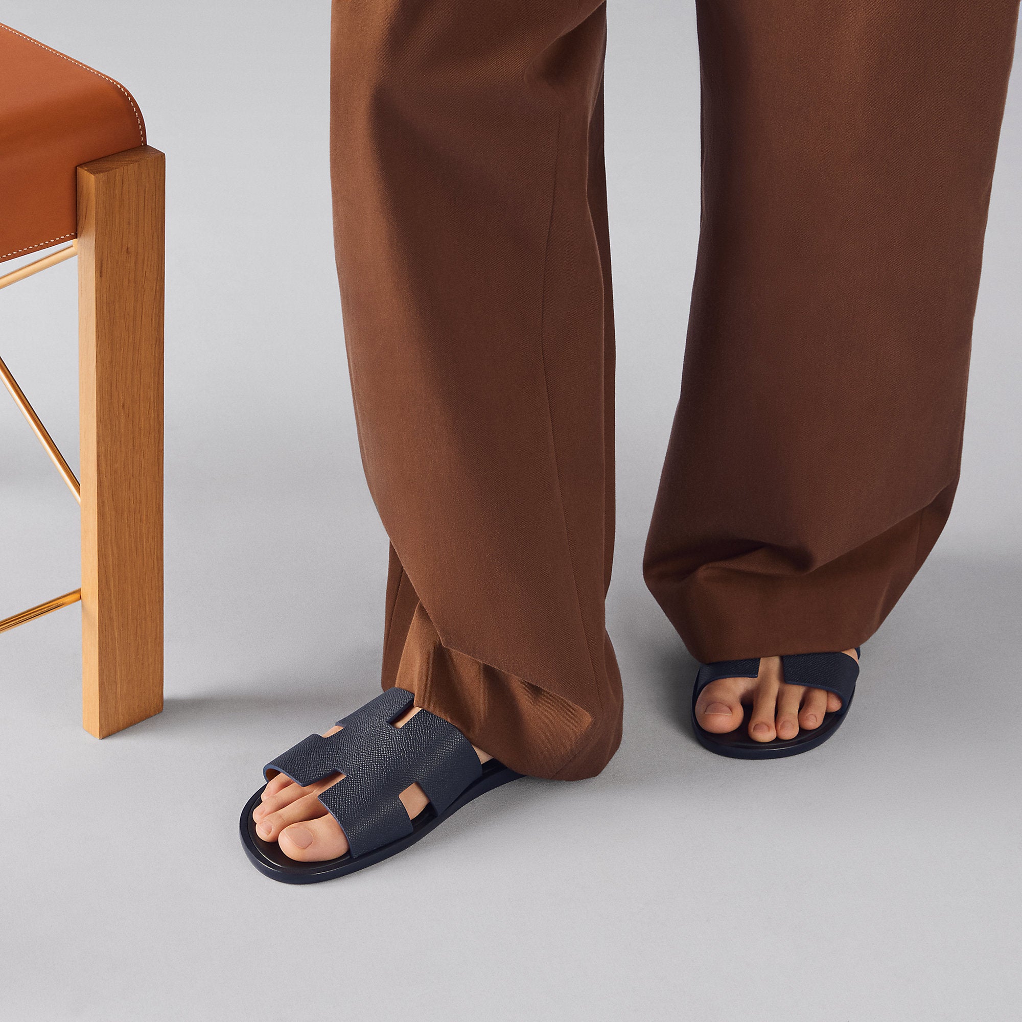 Hermes Izmir Sandal Noir