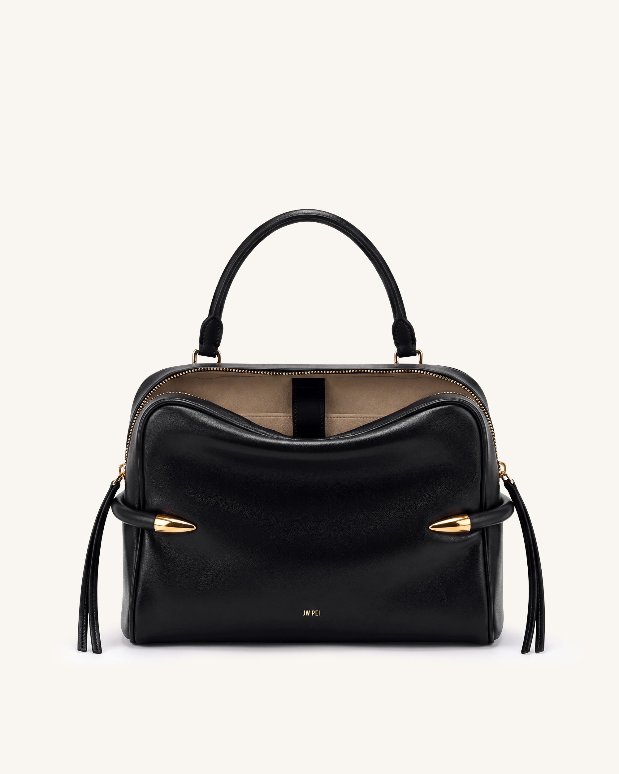 Jw Pei Callie Tusk Detail Shoulder Bag Black