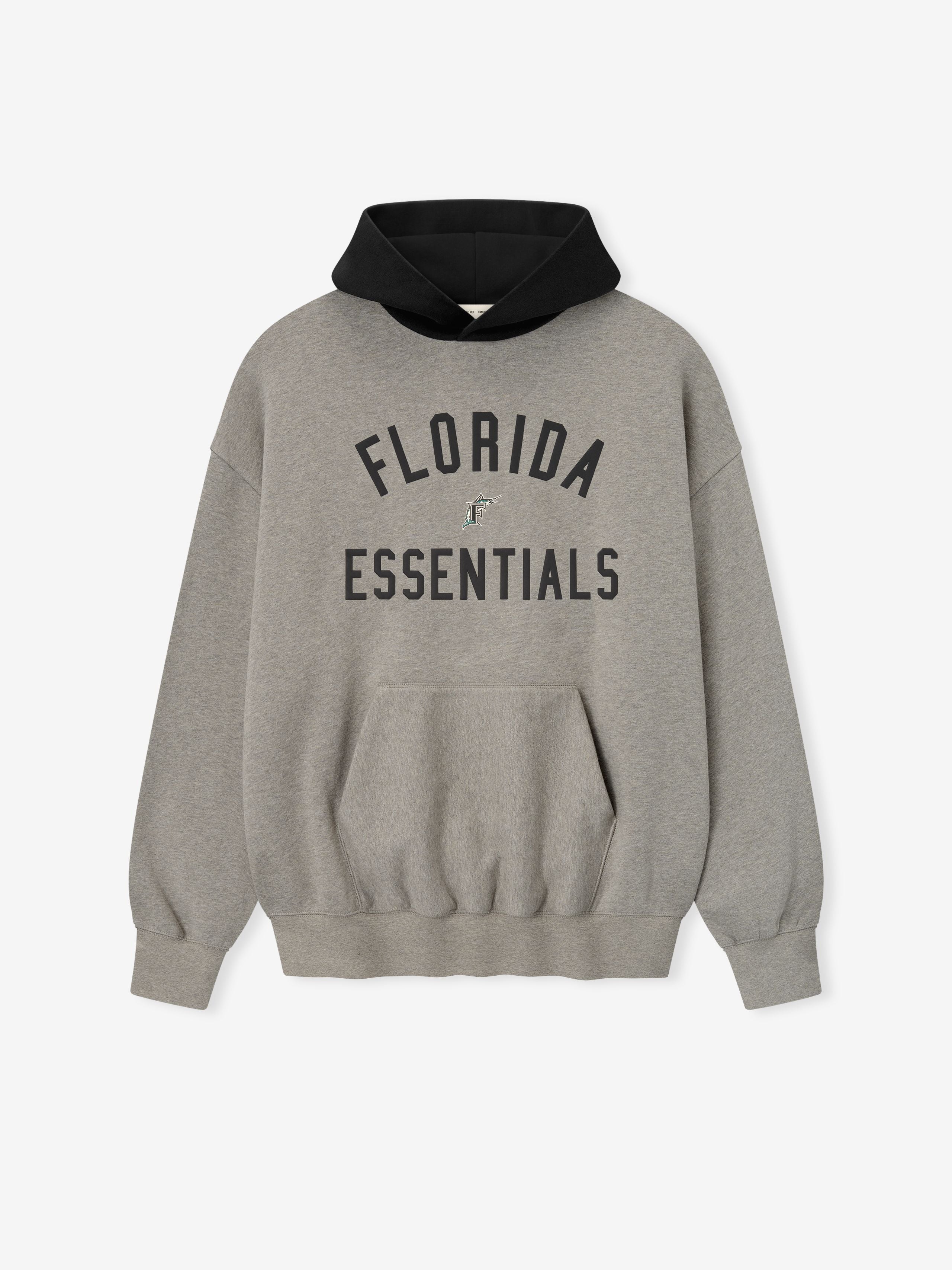 Essentials Marlins Sport Hoodie Concrete Heather/Blk