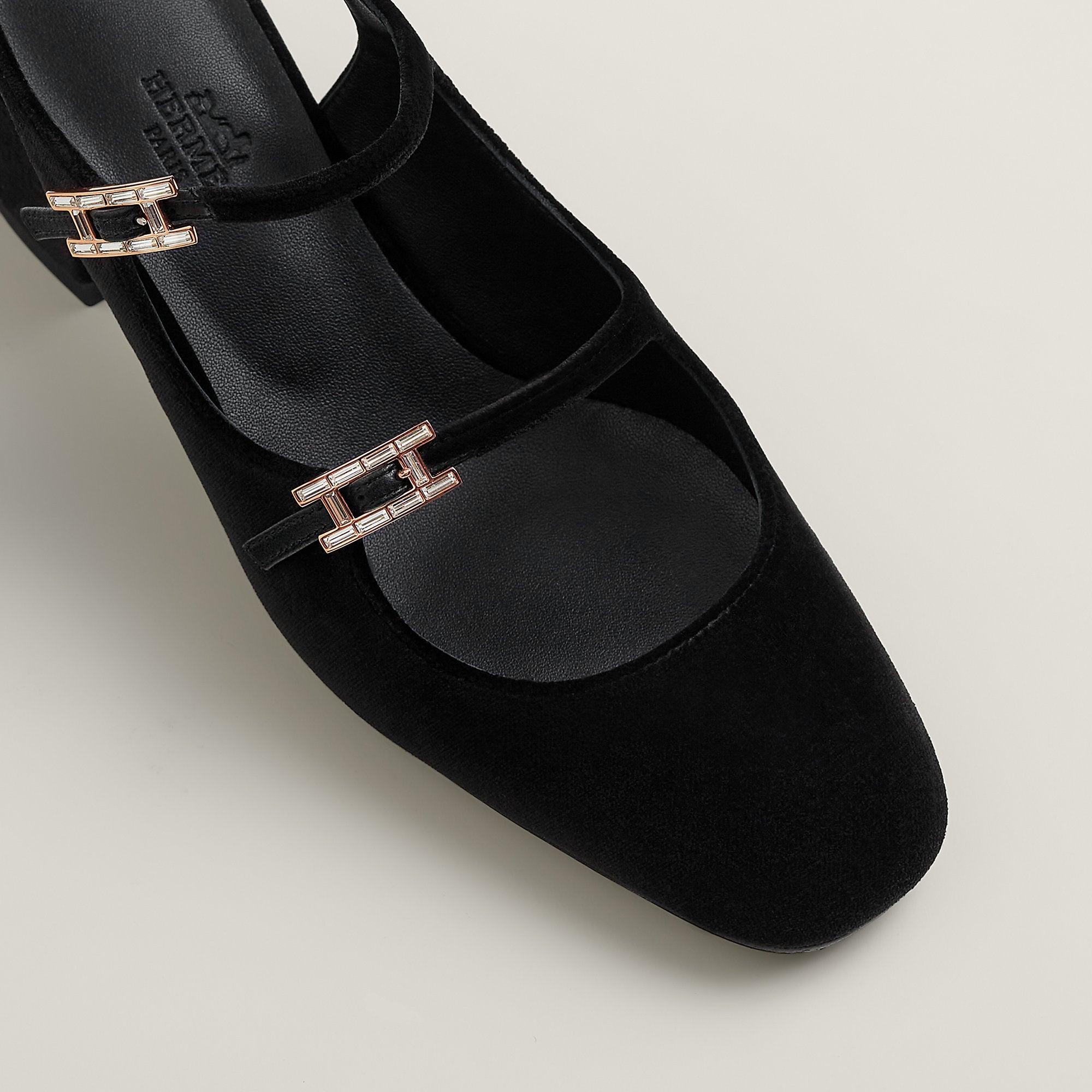 Hermes Jackie 50 Pump Noir