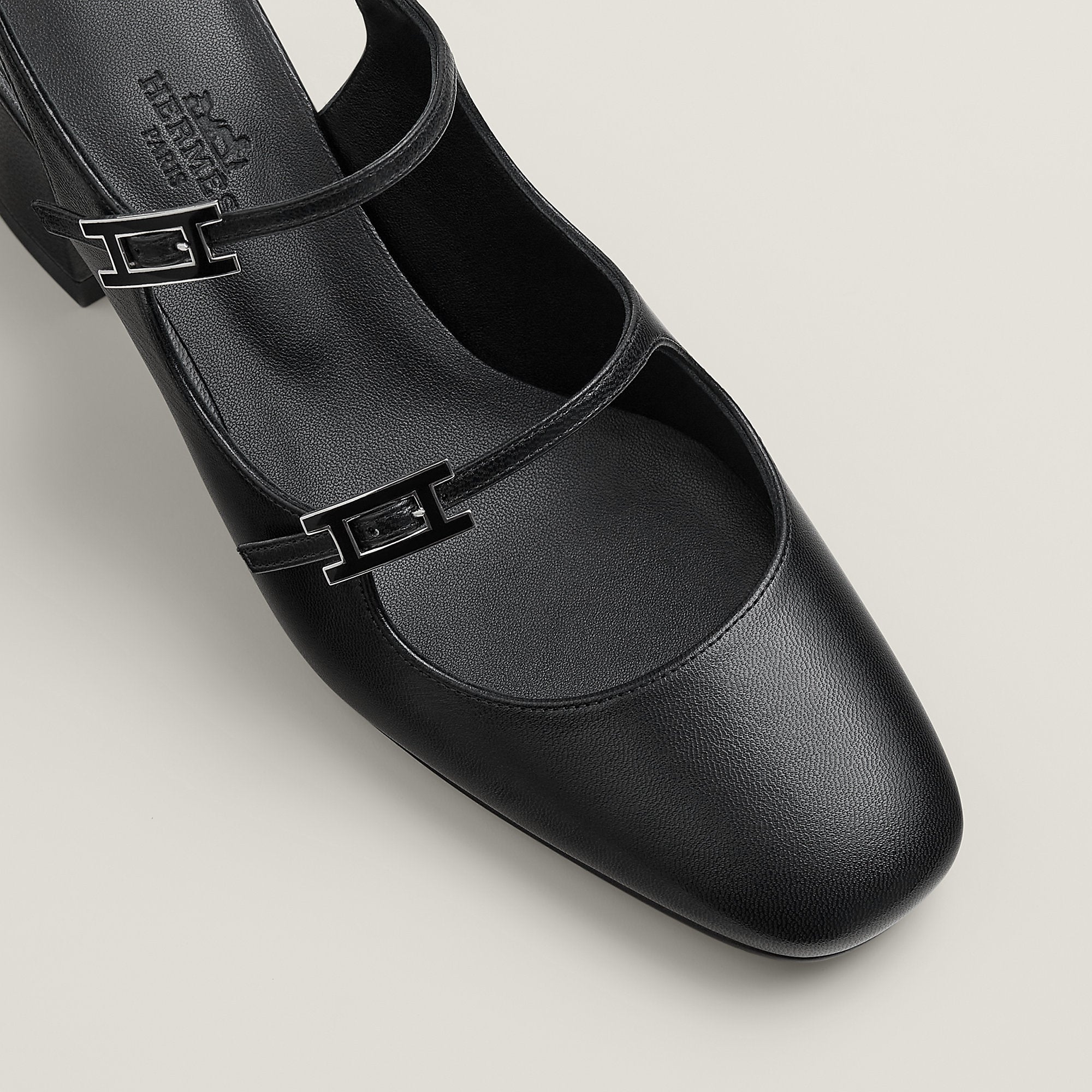 Hermes Jackie 50 Pump Noir