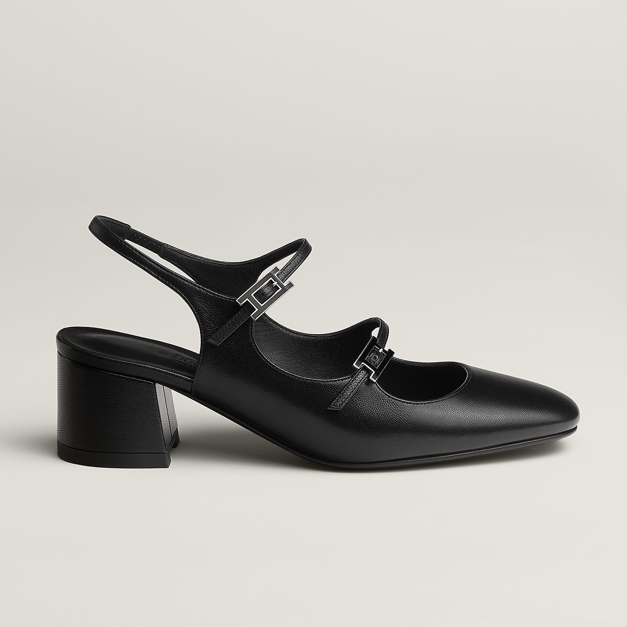 Hermes Jackie 50 Pump Noir