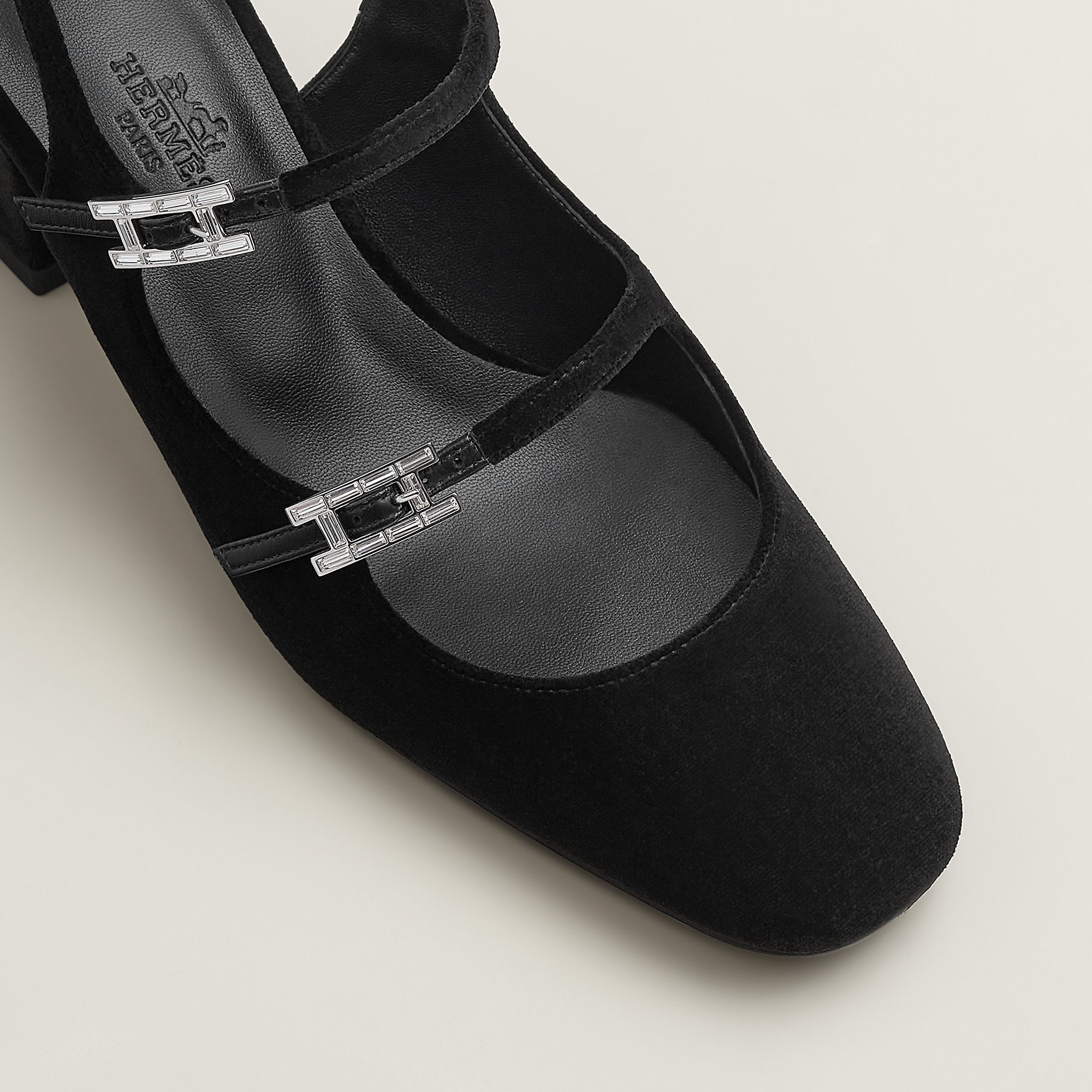 Hermes Jackie 50 Pump Noir