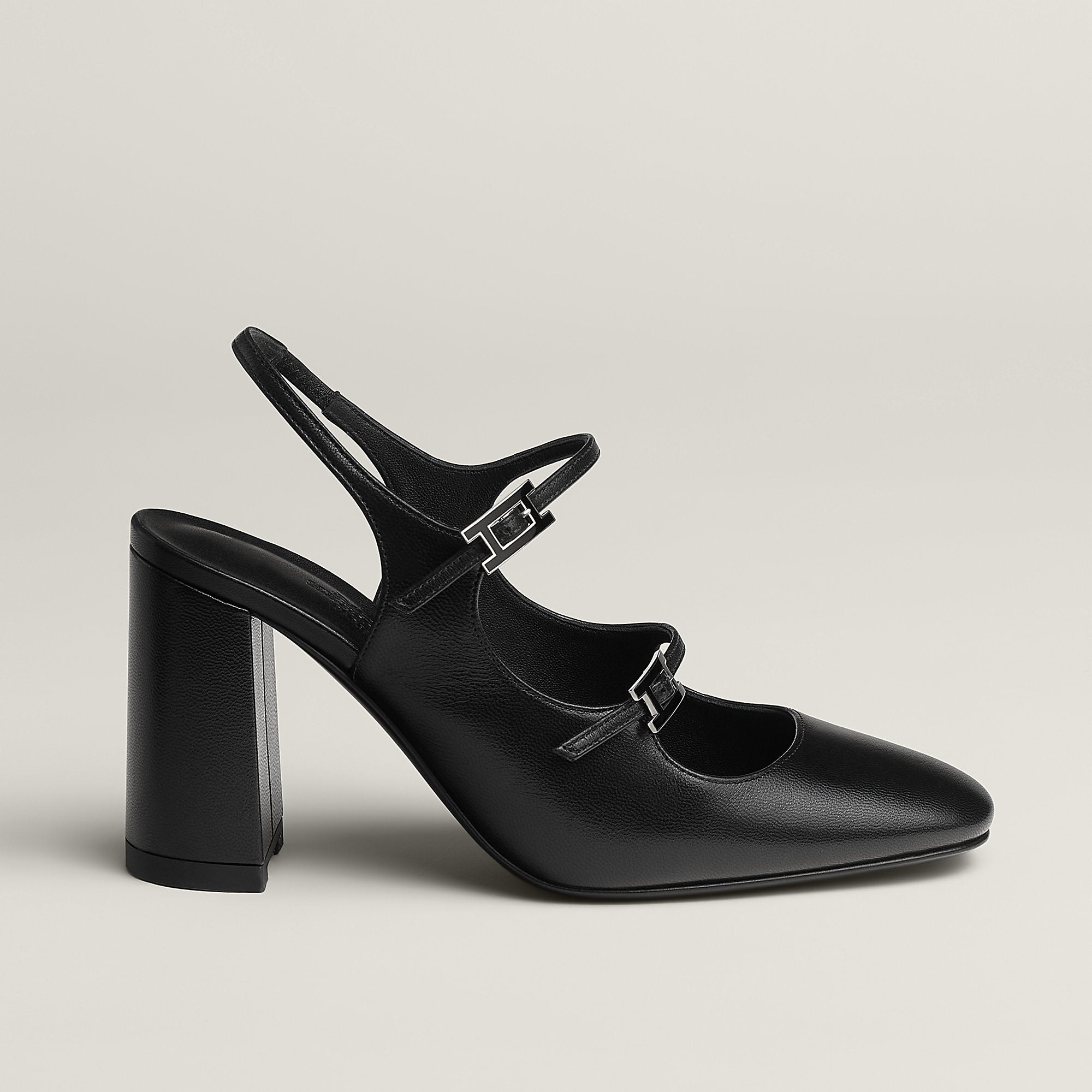 Hermes Jackie 90 Pump Noir