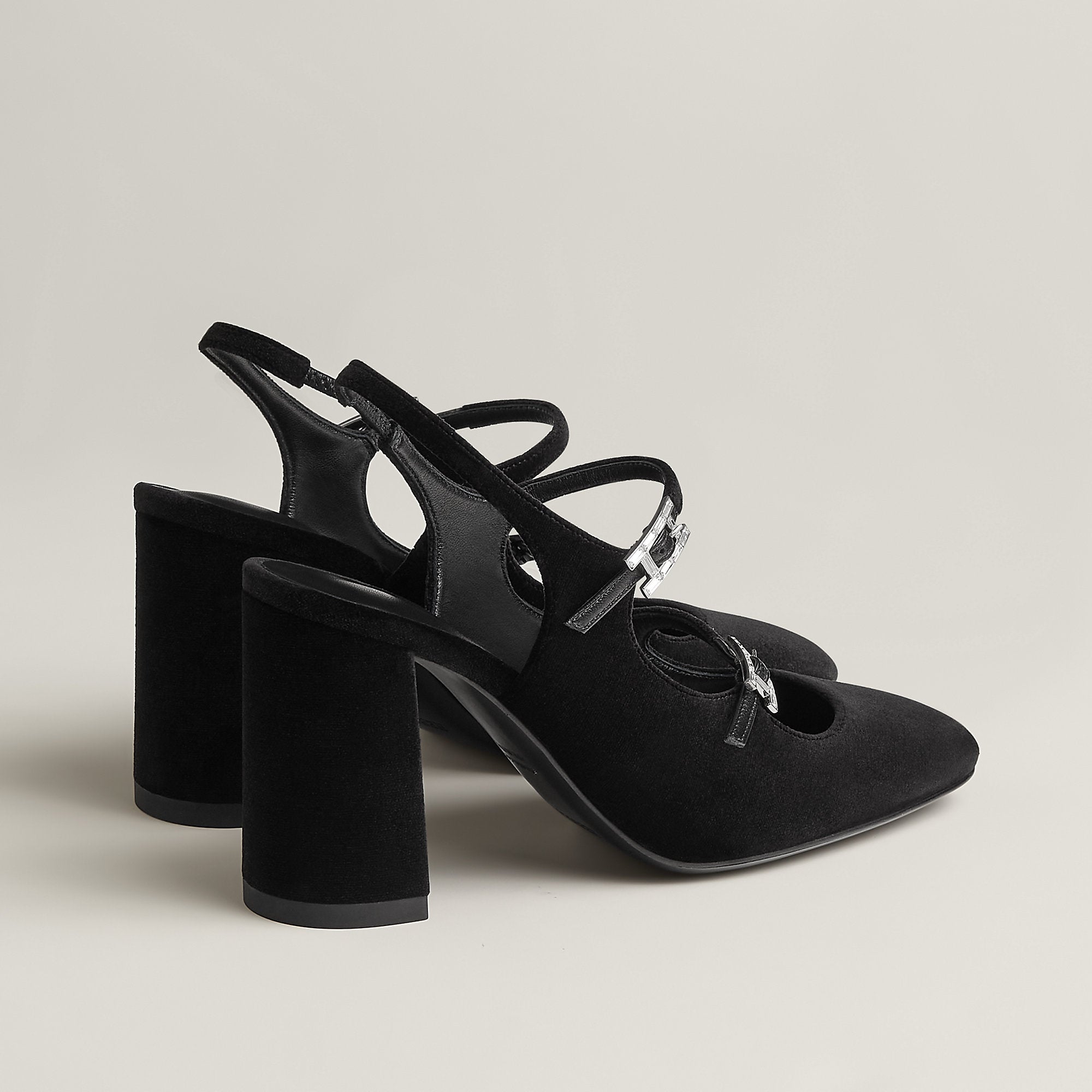 Hermes Jackie 90 Pump Noir