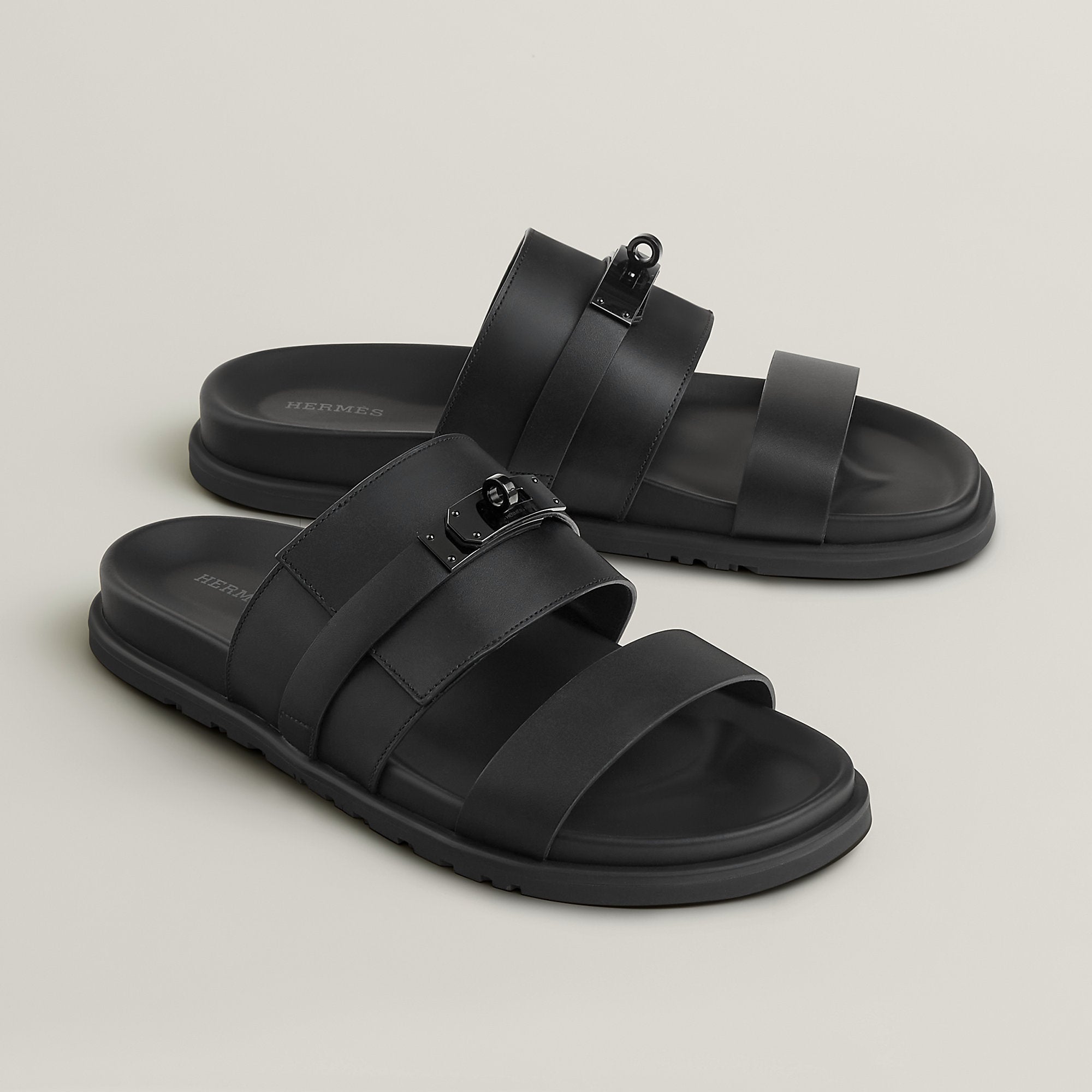 Hermes Jackson Sandal Noir
