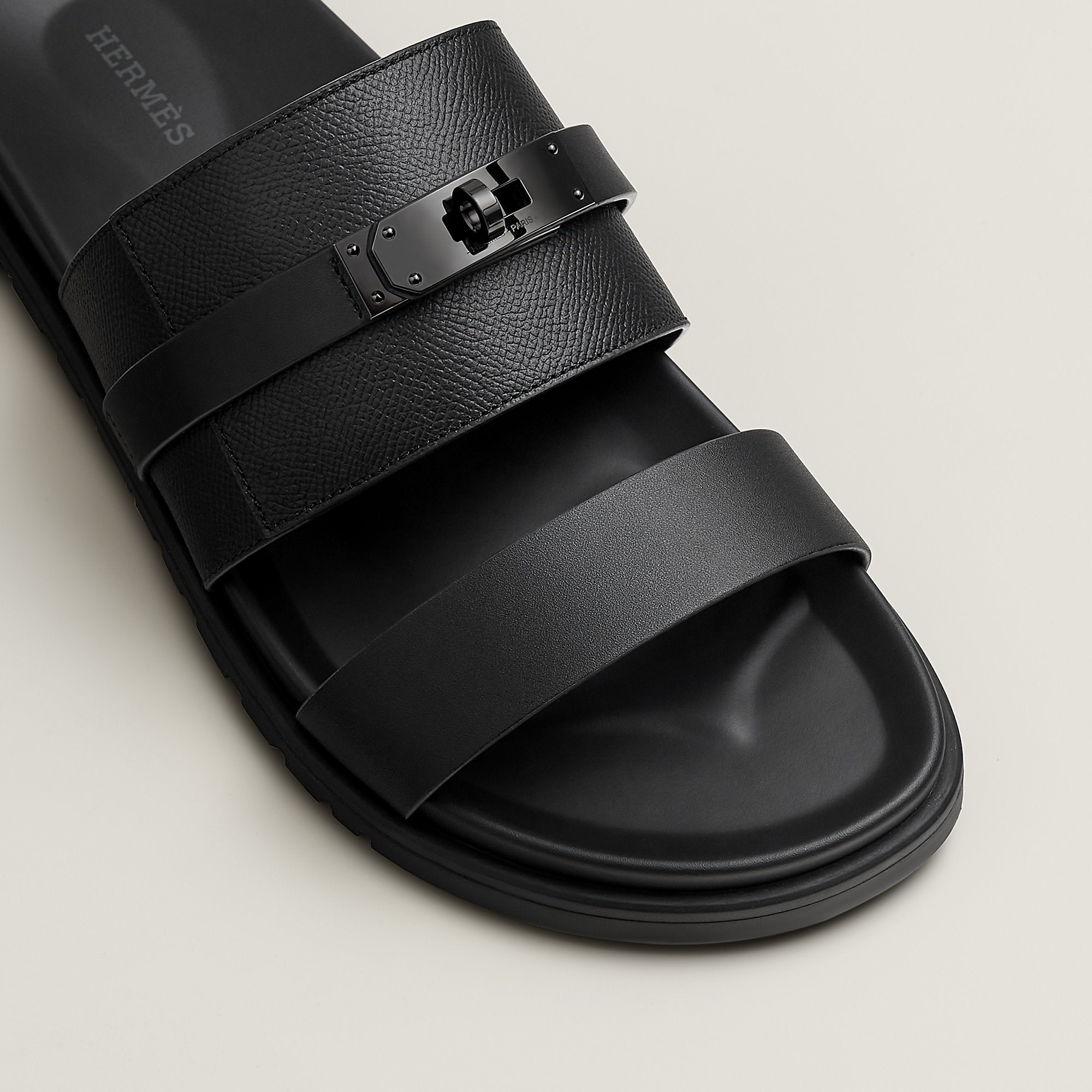 Hermes Jackson Sandal Noir