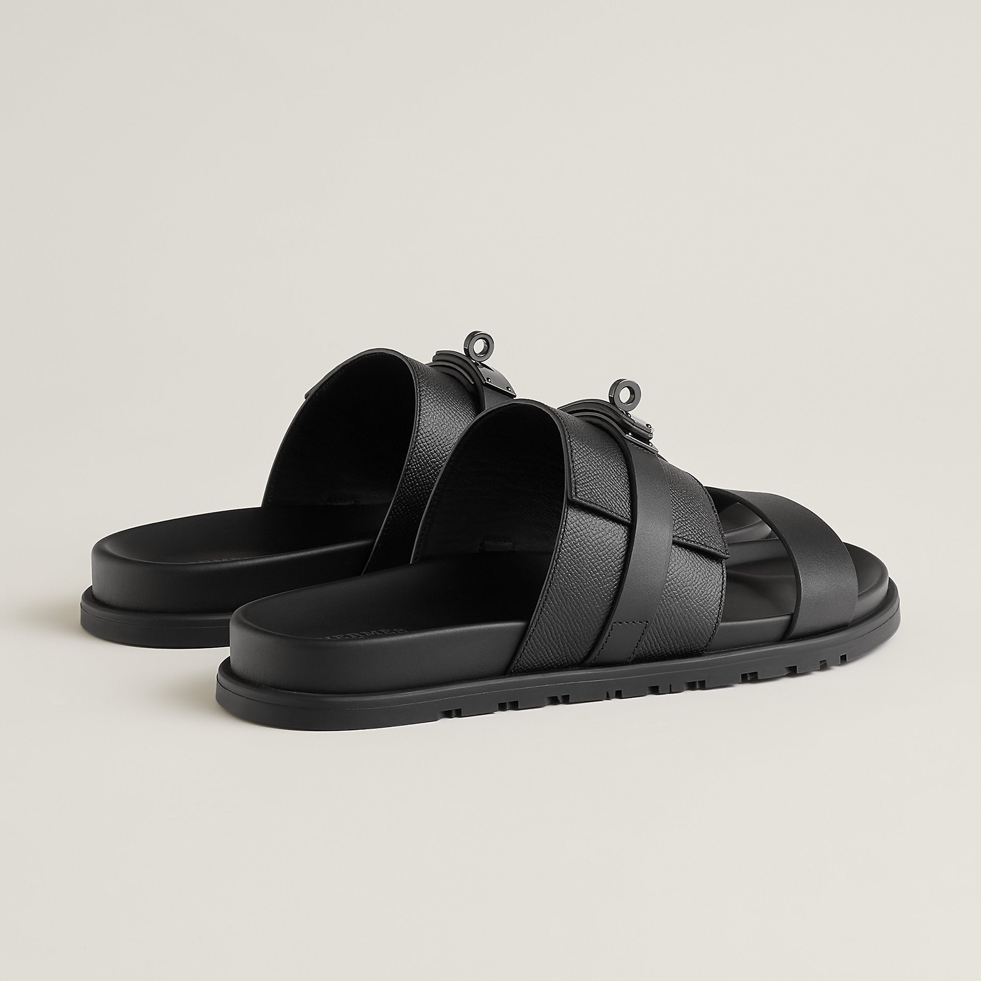 Hermes Jackson Sandal Noir