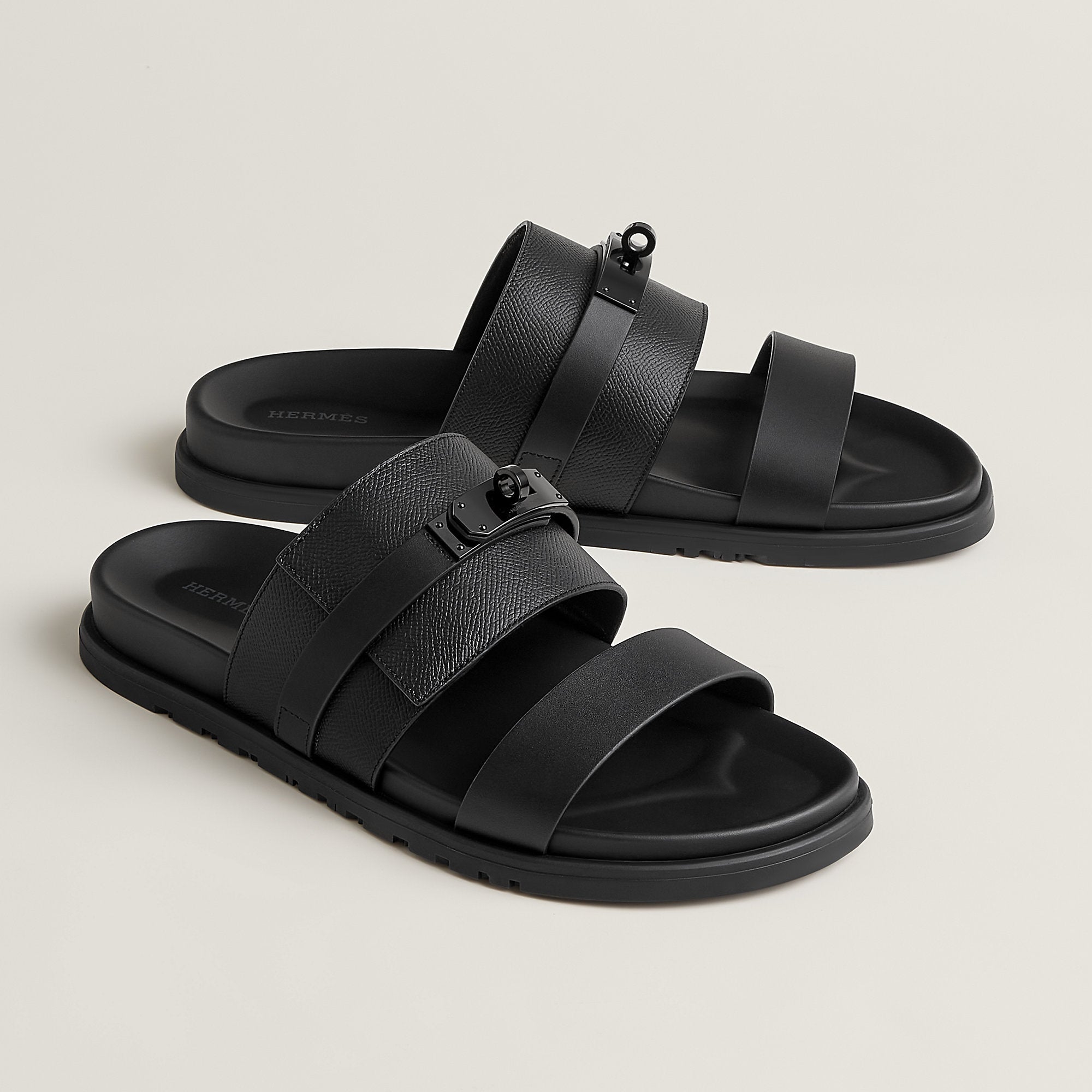 Hermes Jackson Sandal Noir