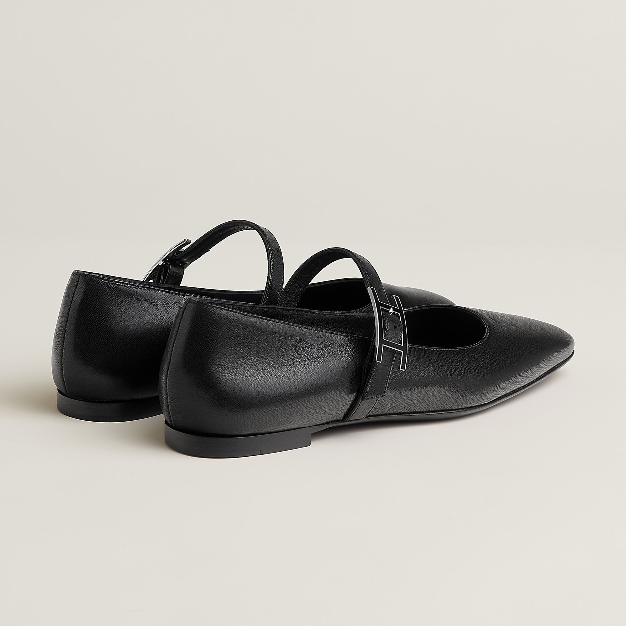 Hermes Jane Ballet Flat Noir
