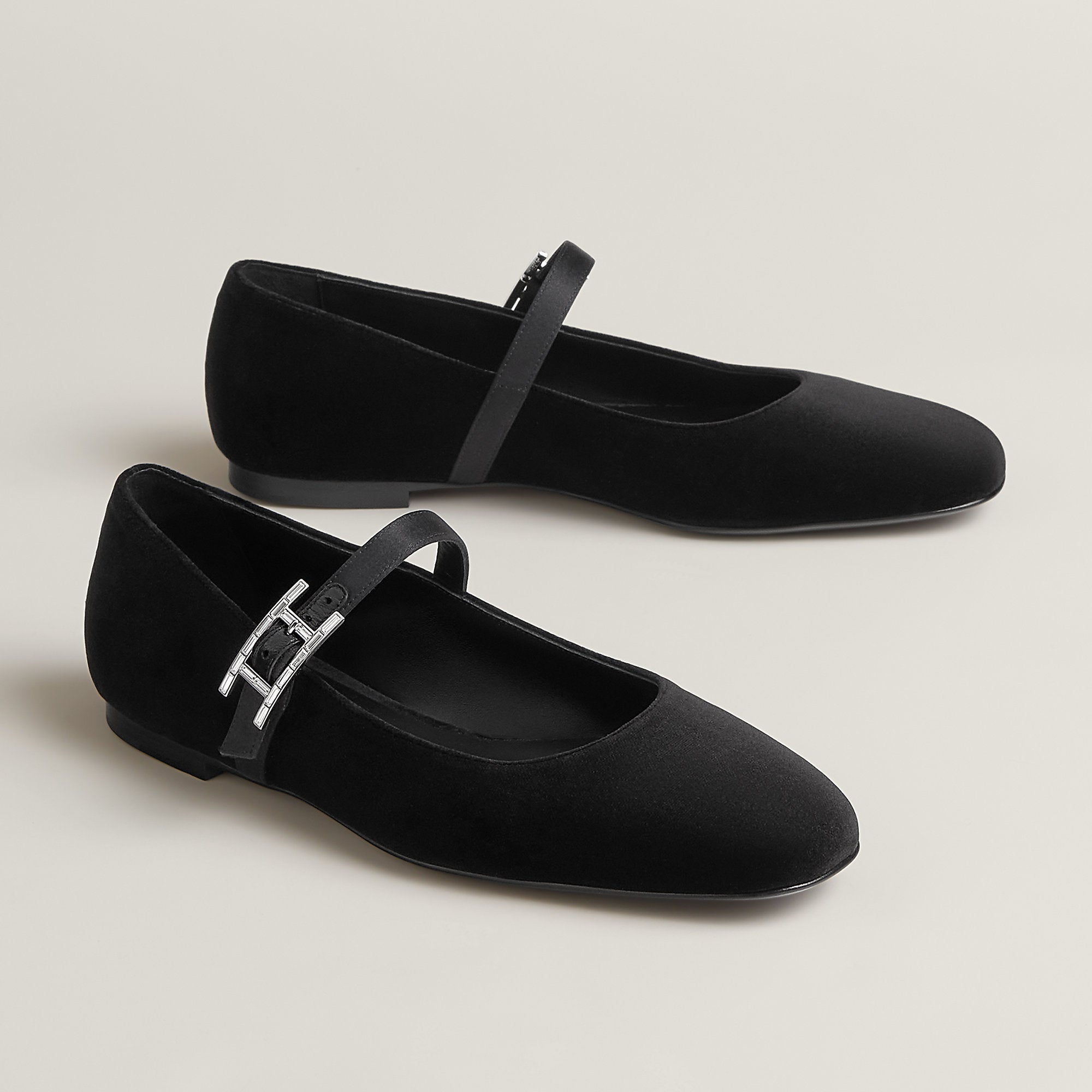 Hermes Jane Ballet Flat Noir