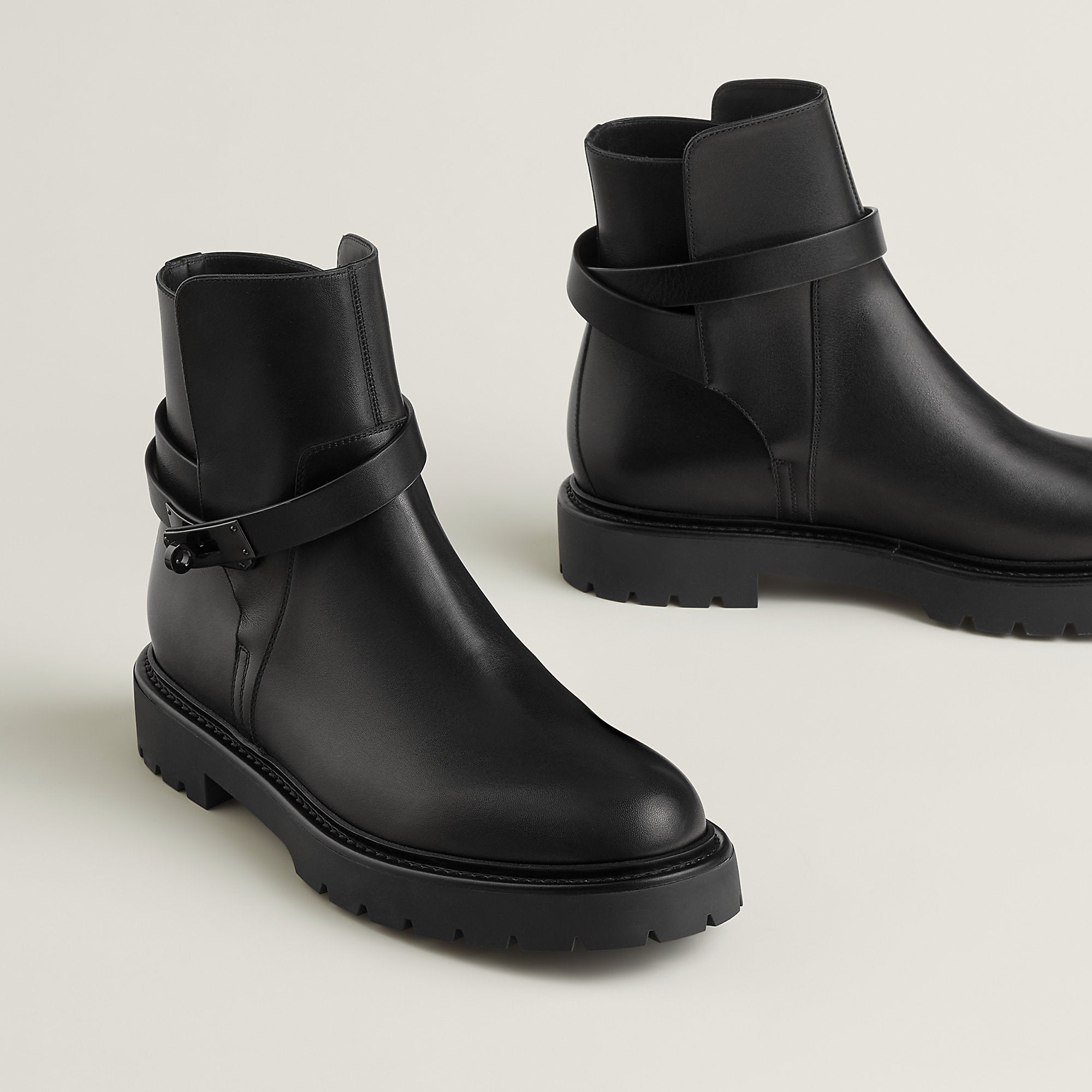Hermes Jeff Ankle Boot Noir