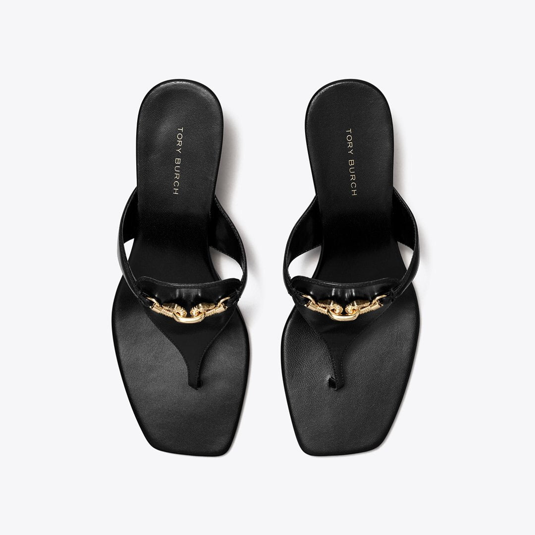 Tory Burch Jessa Low Heeled Sandal PERFECT BLACK