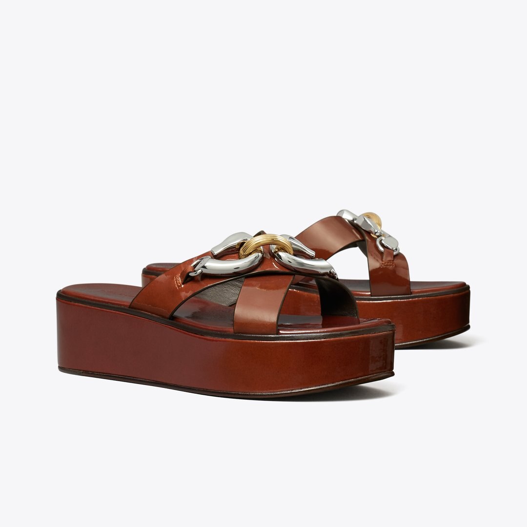 Tory Burch Jessa Platform Sandal RUSSET BROWN