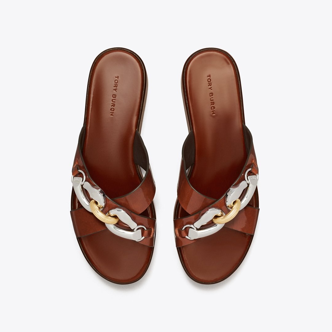 Tory Burch Jessa Platform Sandal RUSSET BROWN