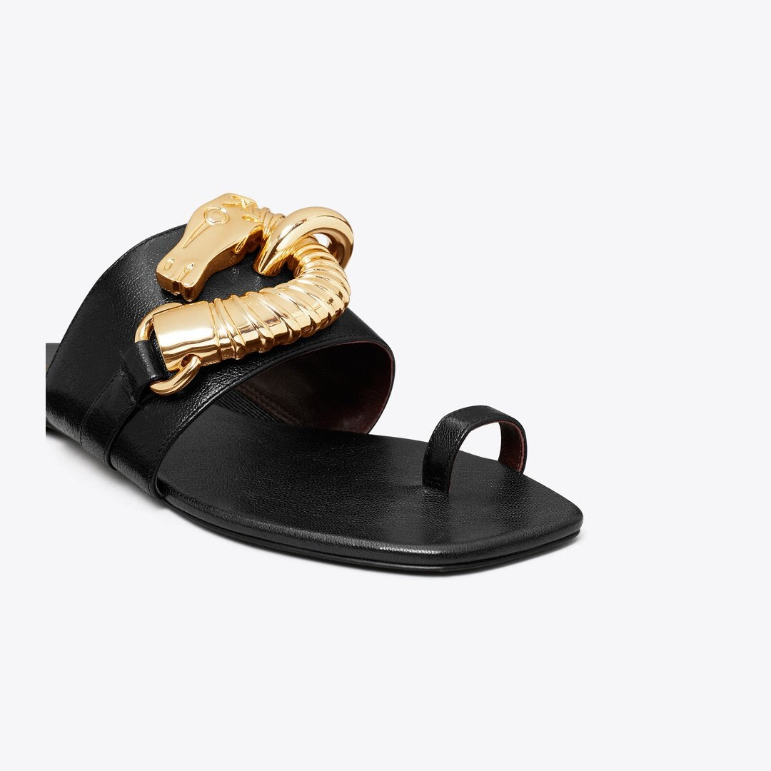 Tory Burch Jessa Toe Ring Sandal PERFECT BLACK