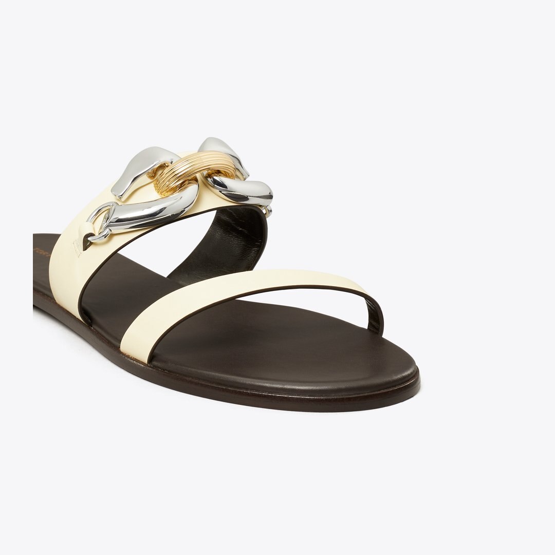 Tory Burch Jessa Two-Strap Sandal SOFT CUSTARD
