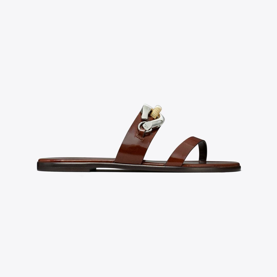 Tory Burch Jessa Two-Strap Sandal RUSSET BROWN
