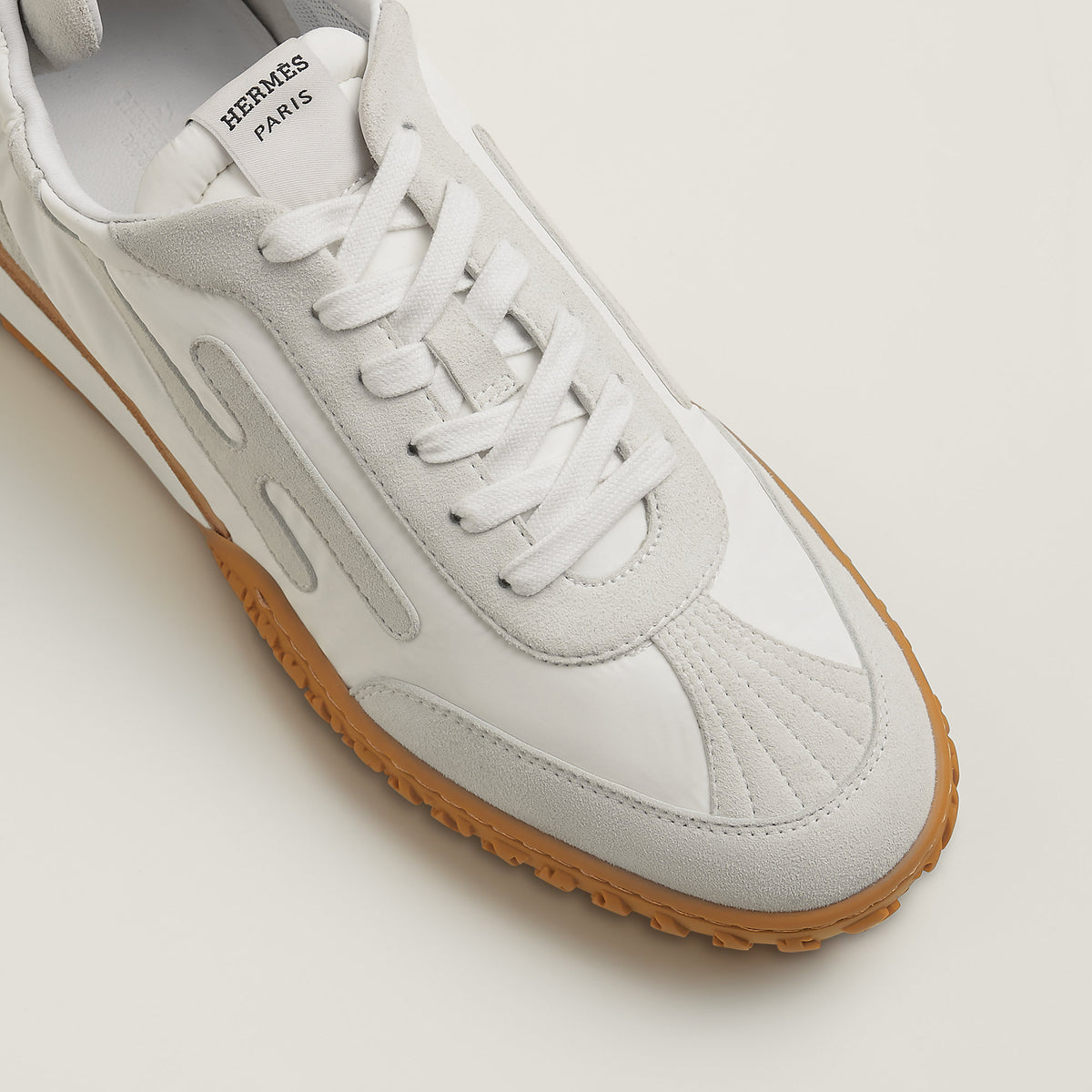 Men's Hermes Jet Sneaker Noir, detail