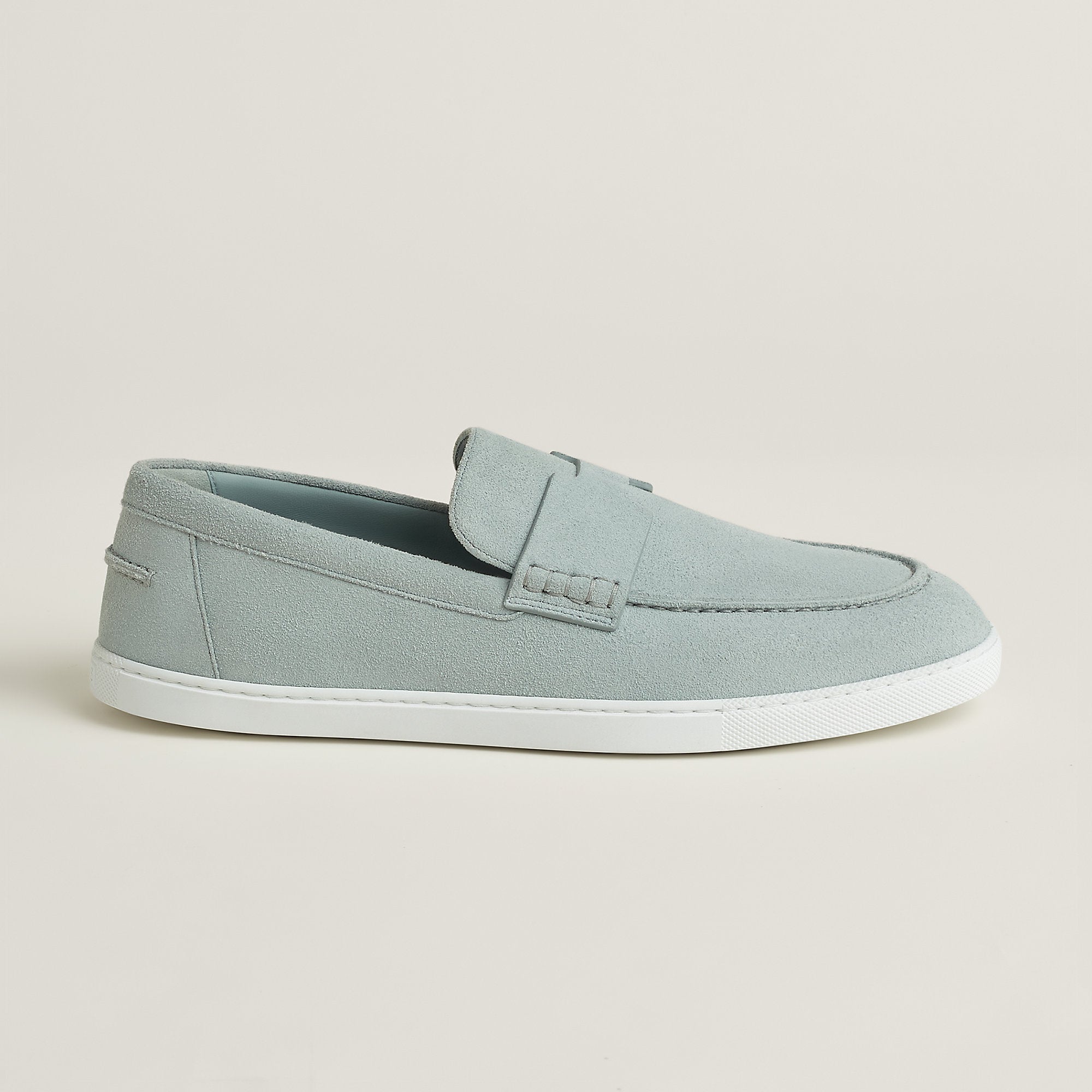 Hermes Job Loafer Bleu Glacier
