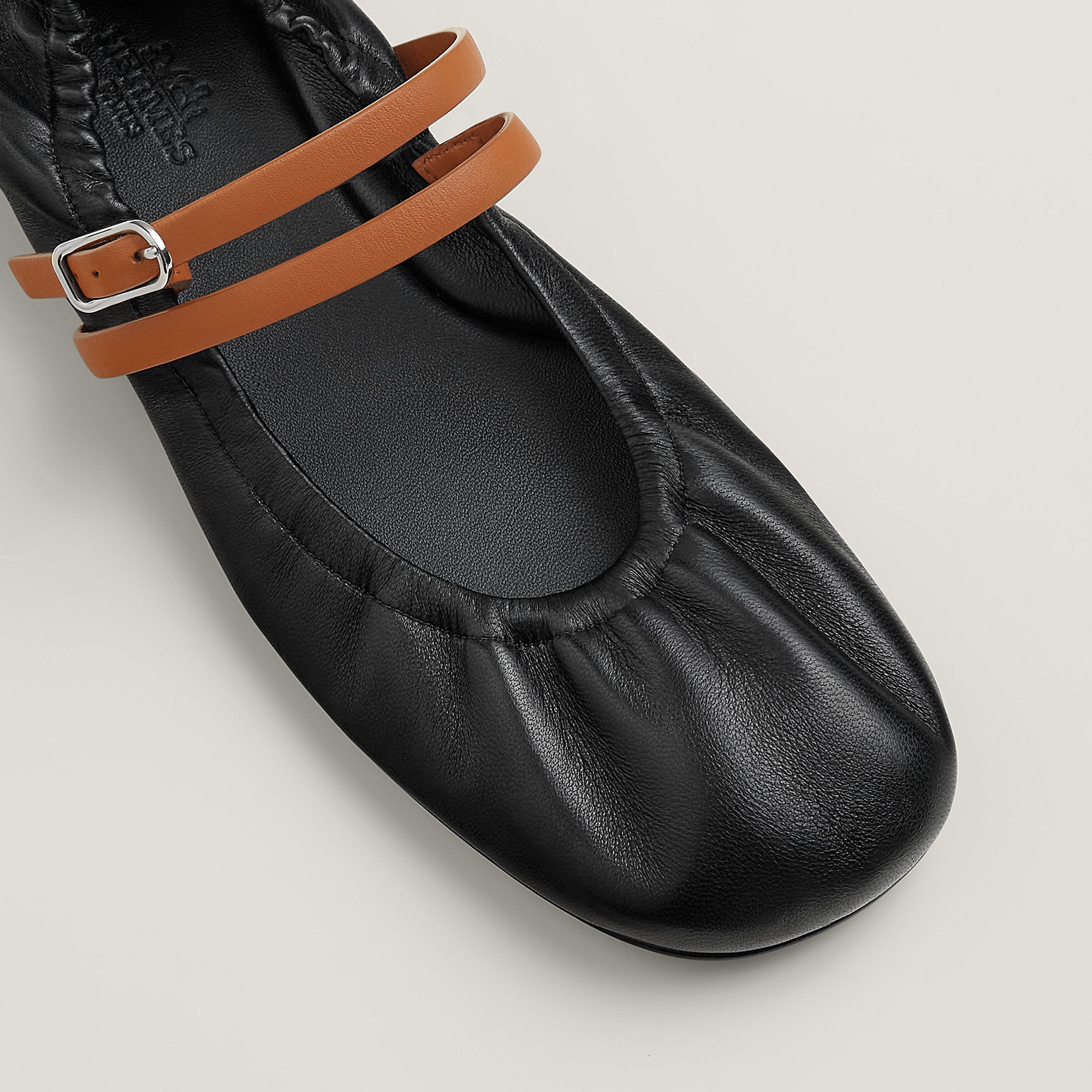 Hermes Jolly Ballet Flat Noir