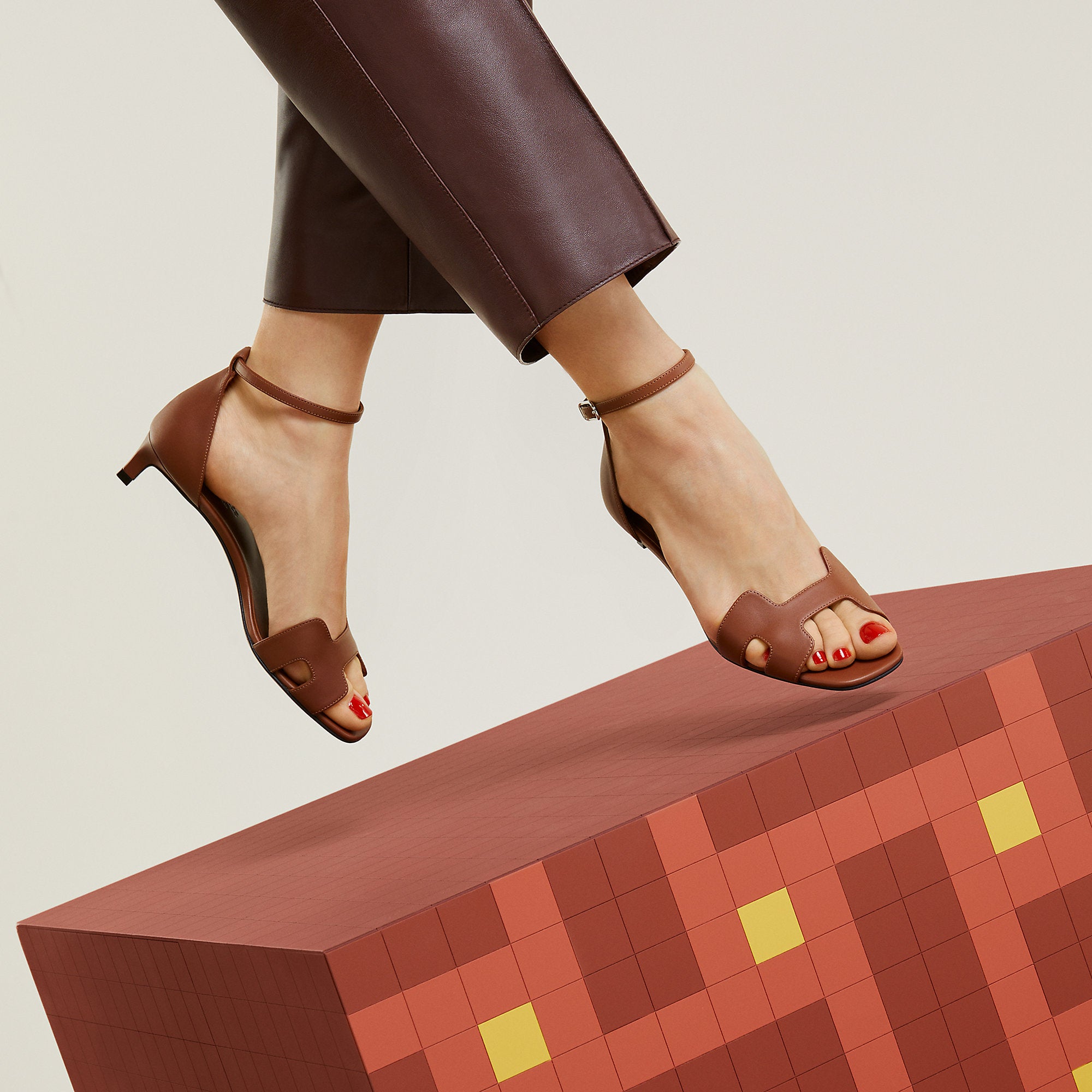 Hermes Joy 40 Sandal Gold