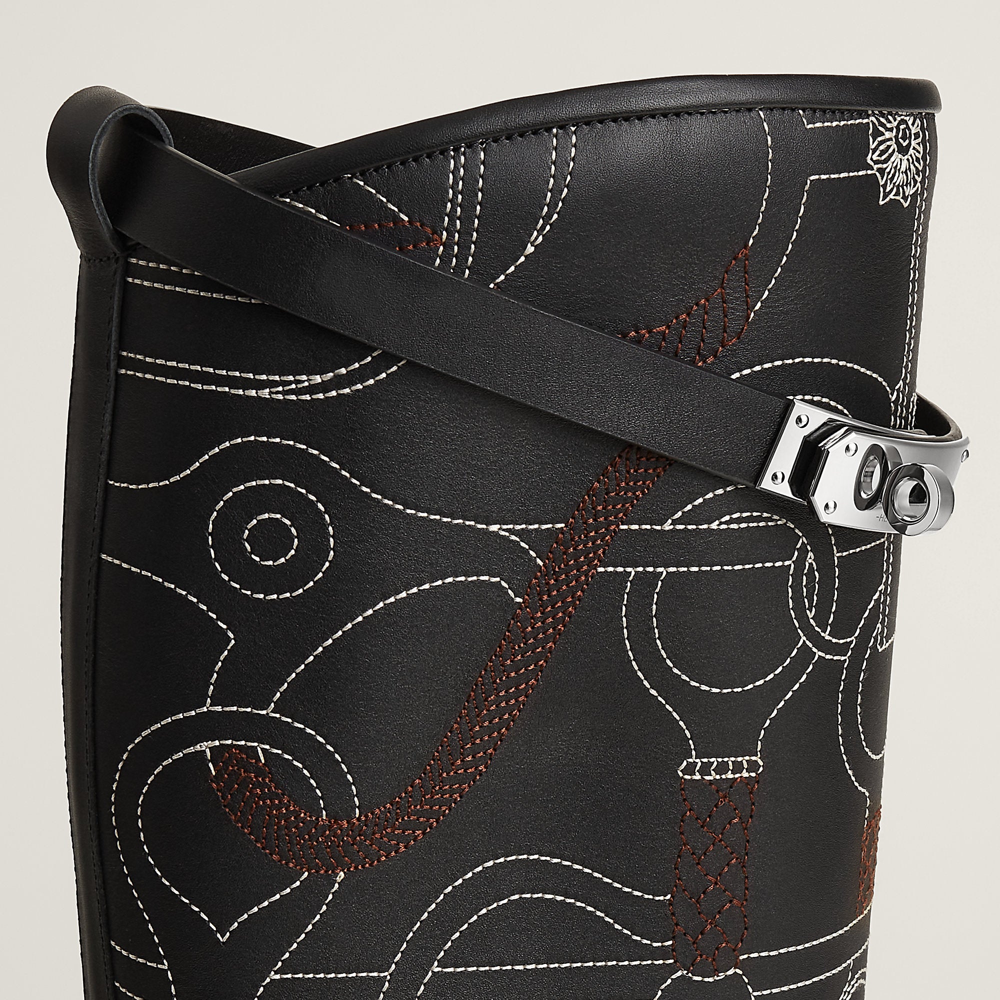 Hermes Jumping Shorter Boot Noir