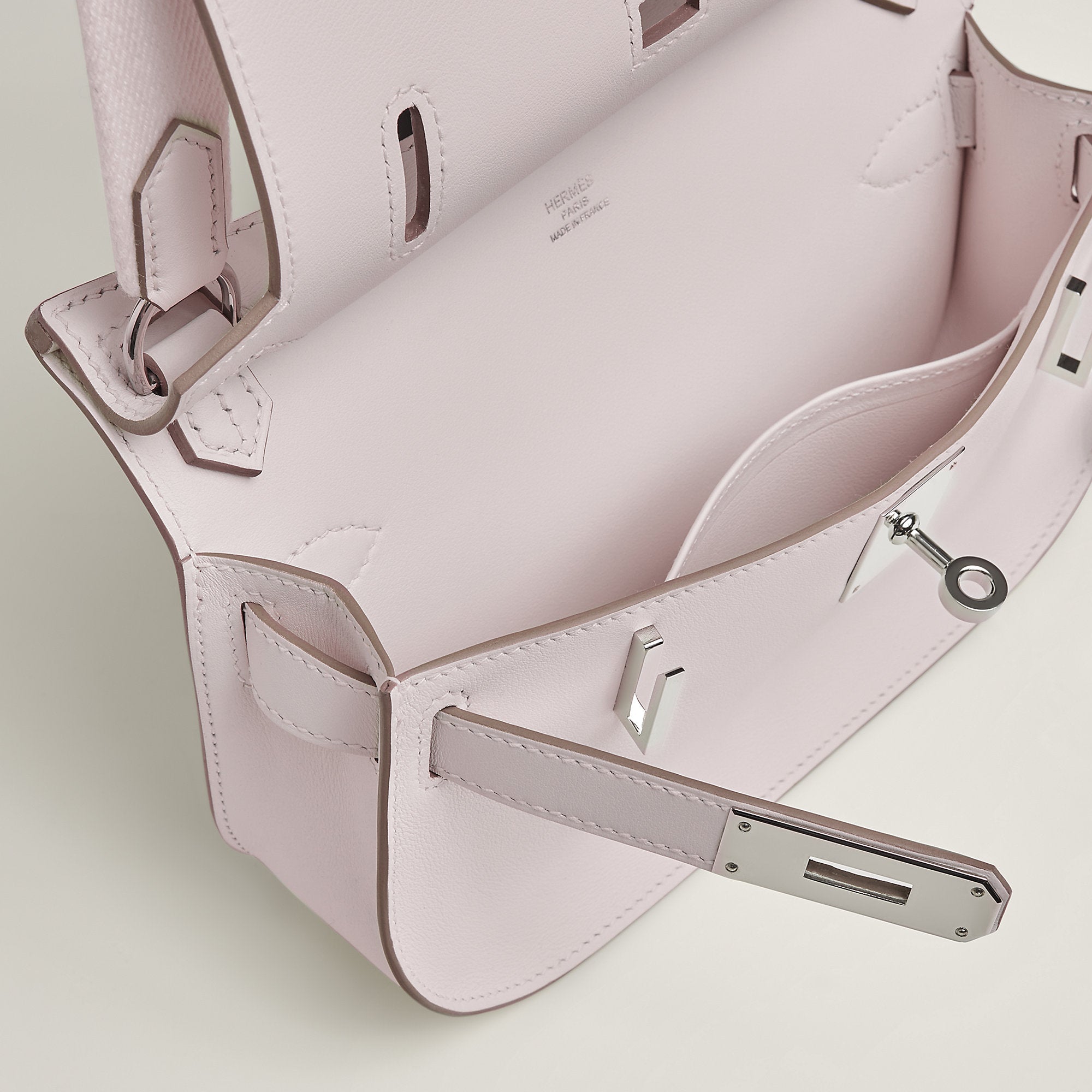 Hermes Jypsiere Mini Bag Mauve Ple