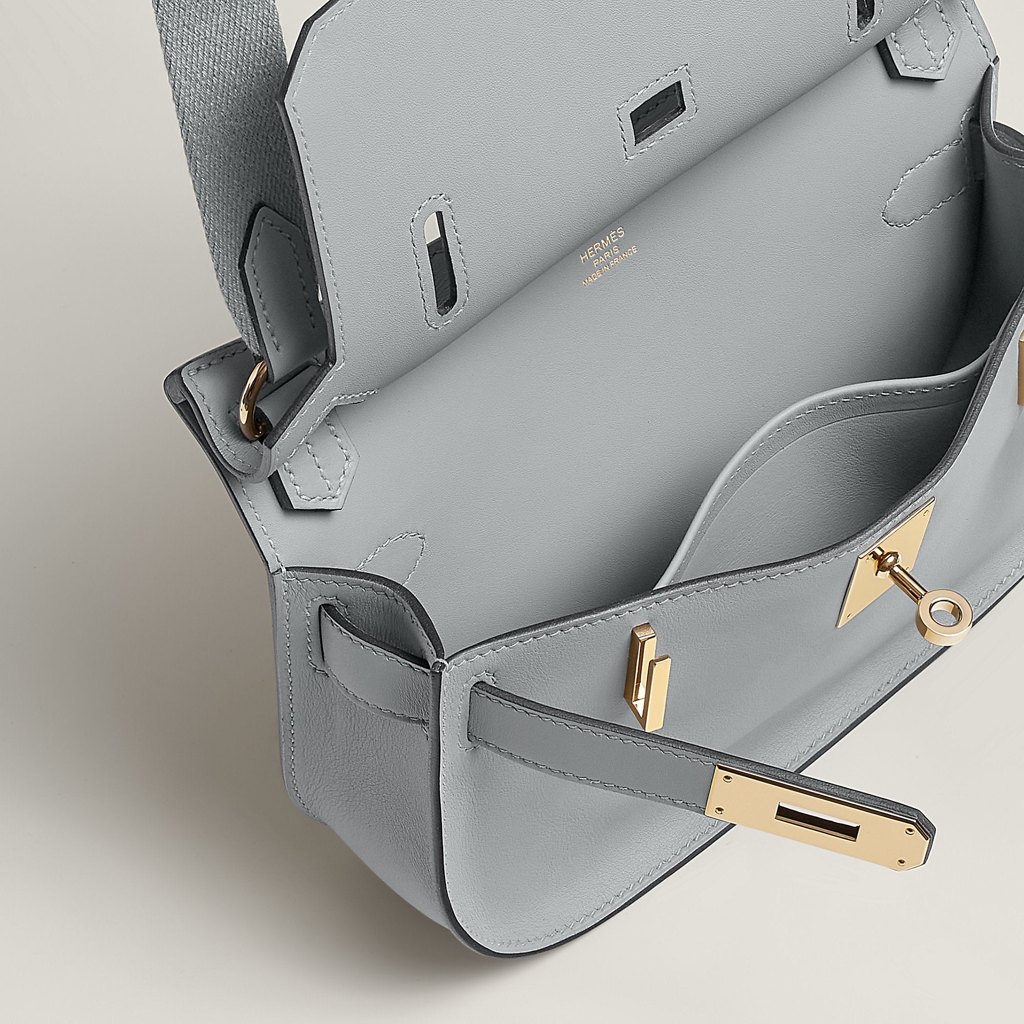 Hermes Jypsiere Mini Bag Gris Pantin