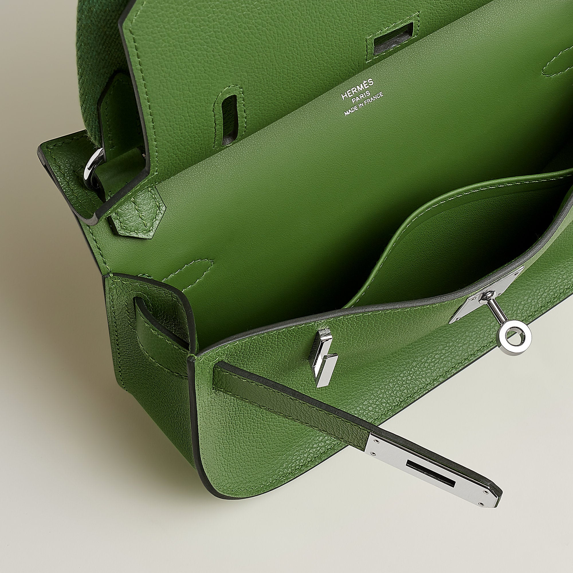 Hermes Jypsiere Mini Bag Vert Yucca