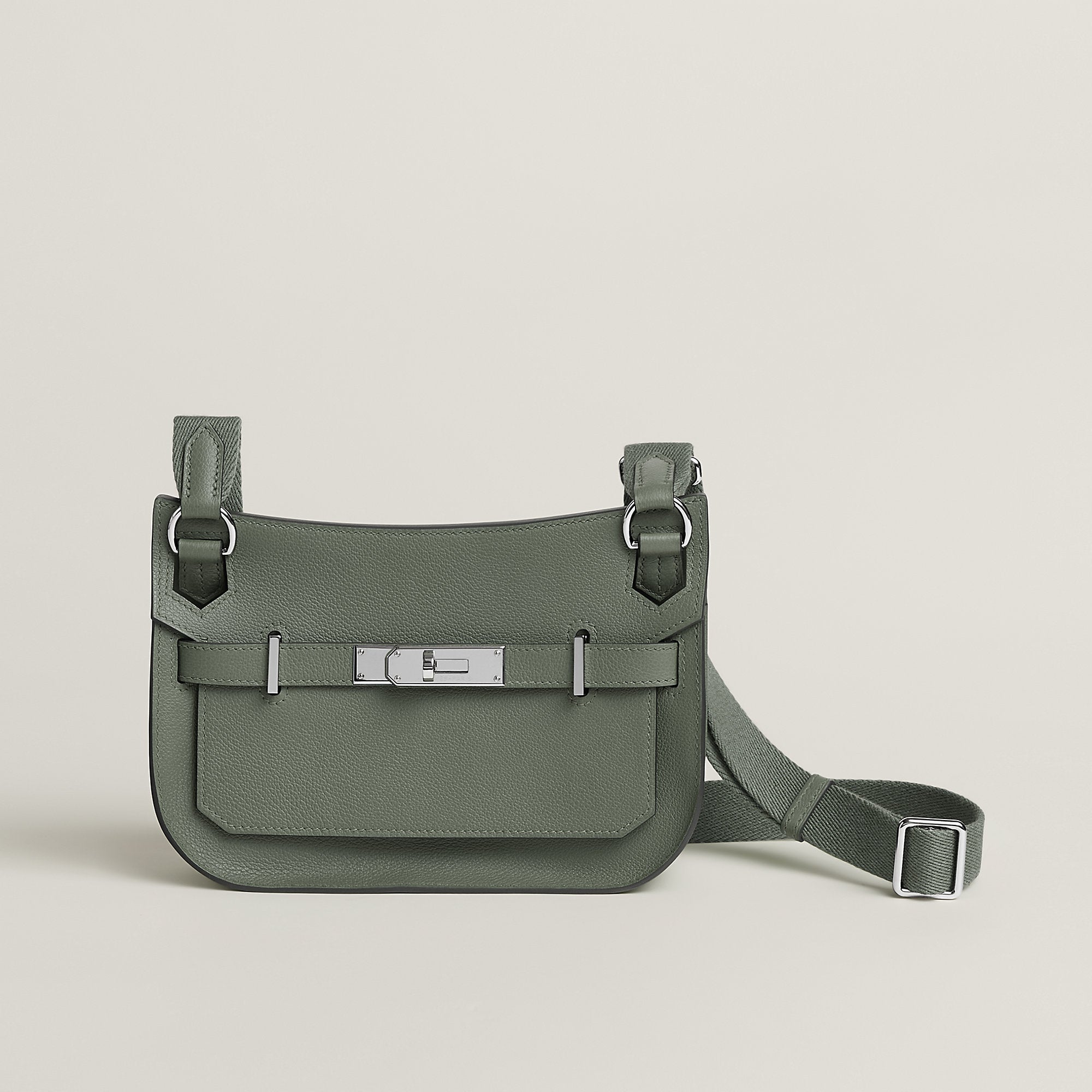 Hermes Jypsiere Mini Bag Vert Amande