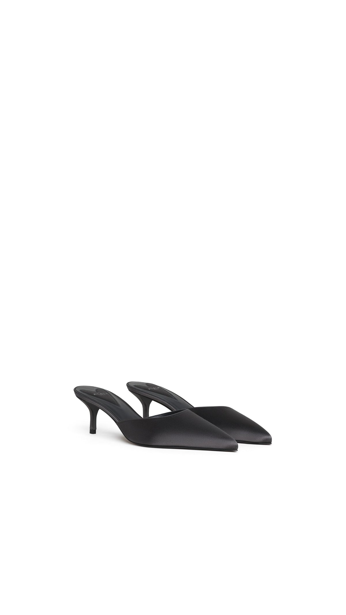 Alaïa Le Cœur Mules In Satin