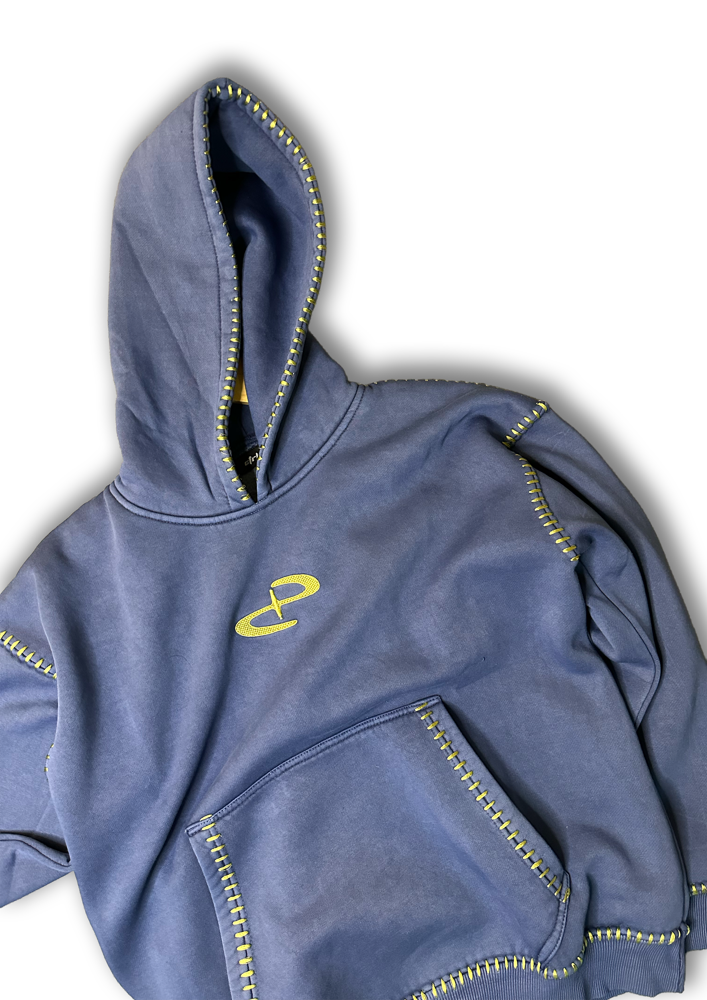 KANTHA INDIGO HOODIE