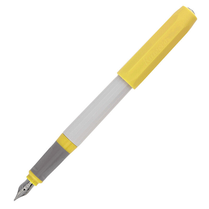 Kaweco Perkeo Light Spring Fountain Pen 2 Pack Bundle In Gray/Yellow