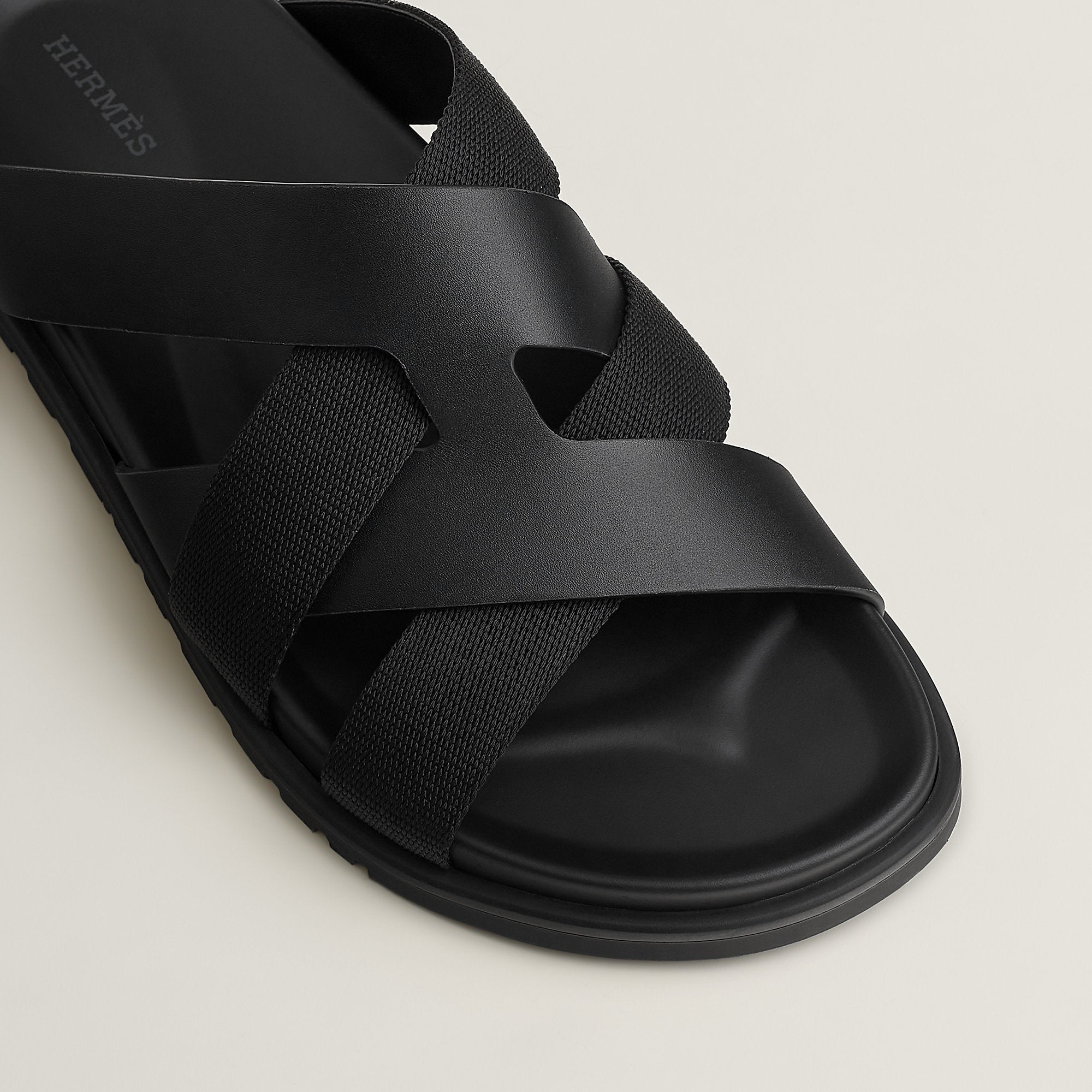 Hermes Kazimir Sandal Noir