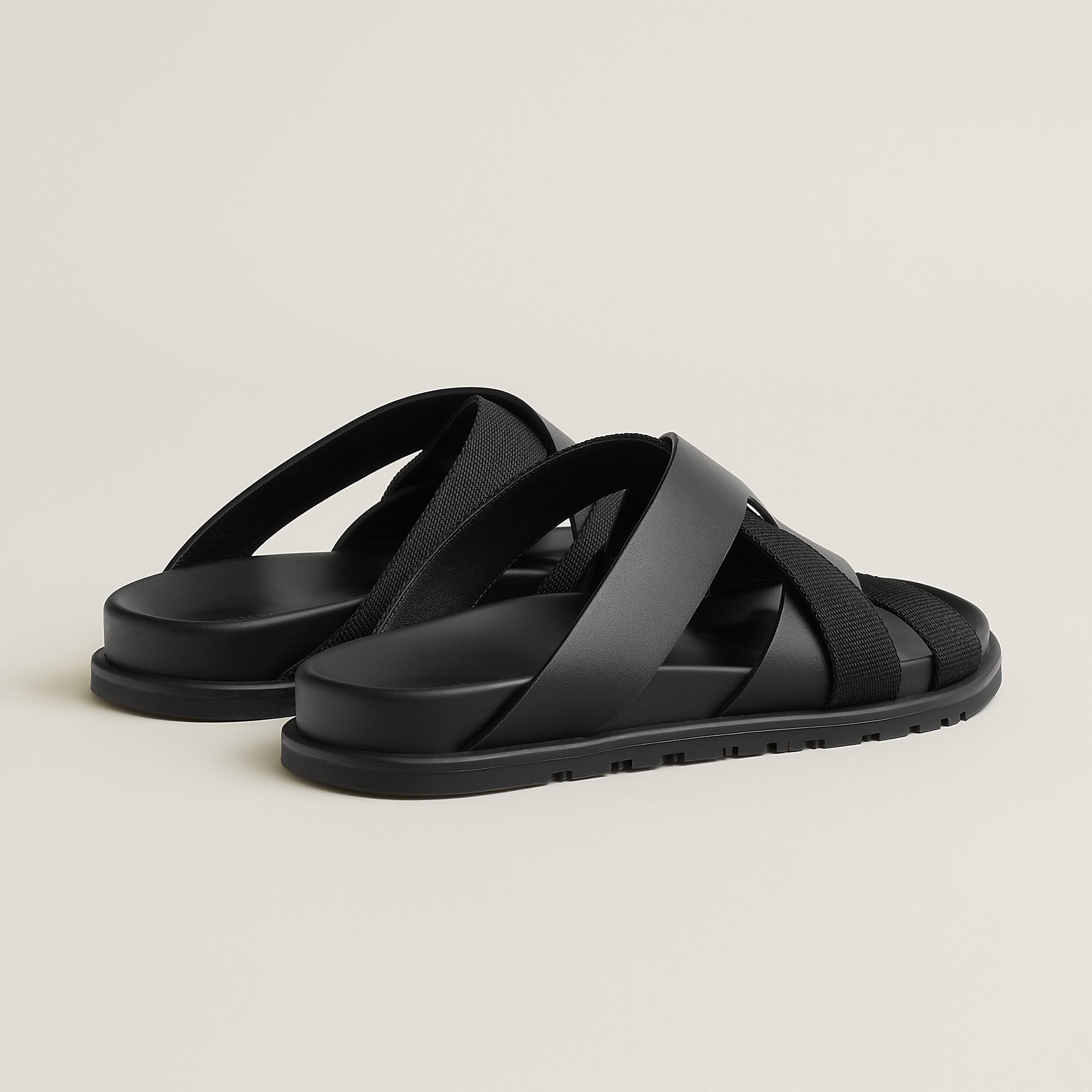 Hermes Kazimir Sandal Noir