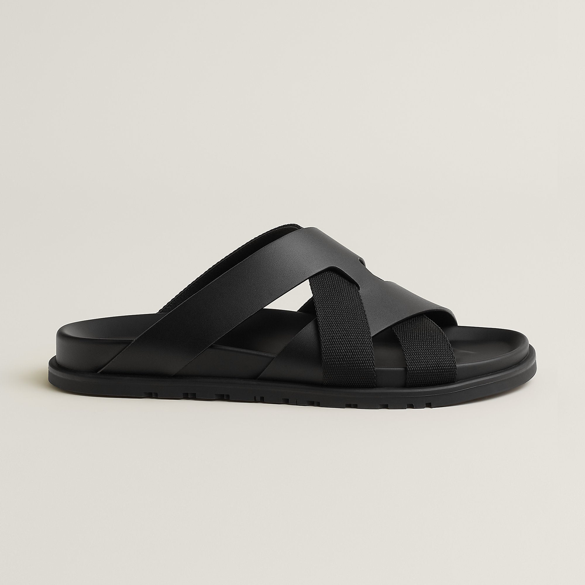 Hermes Kazimir Sandal Noir