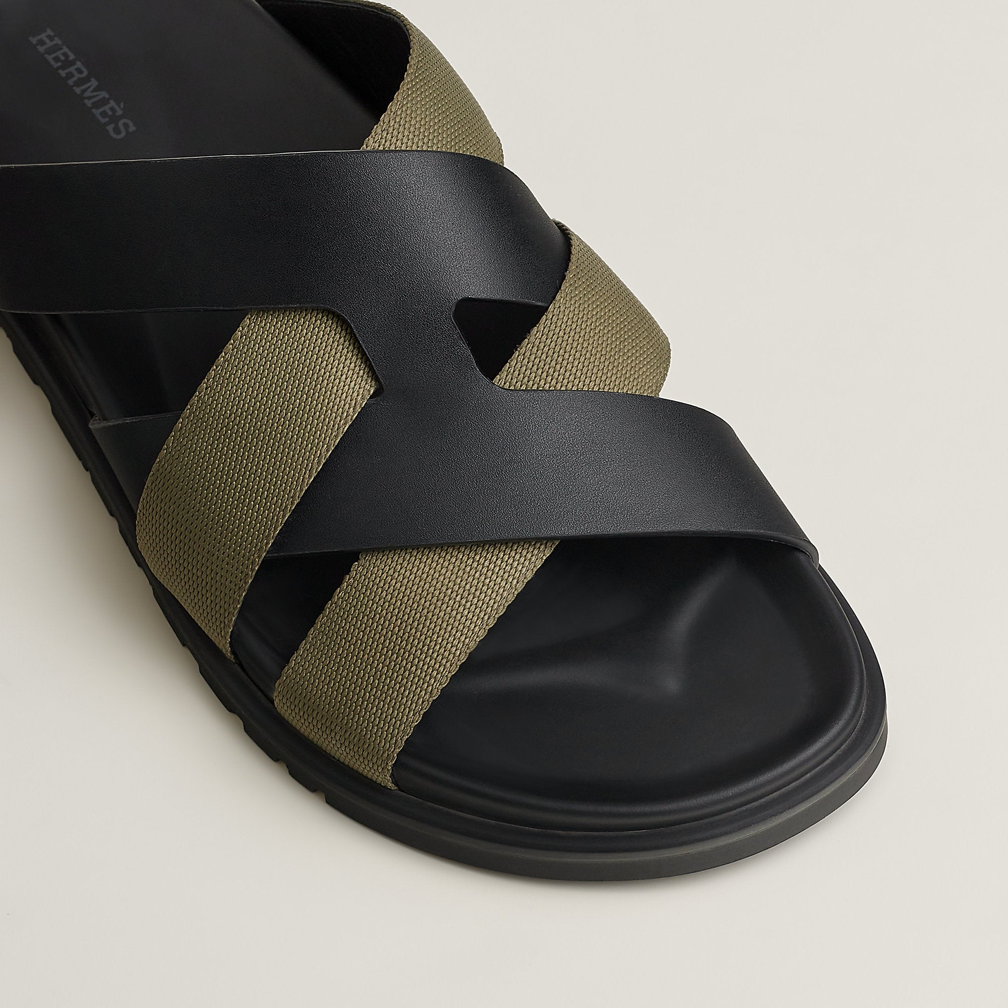 Hermes Kazimir Sandal Noir